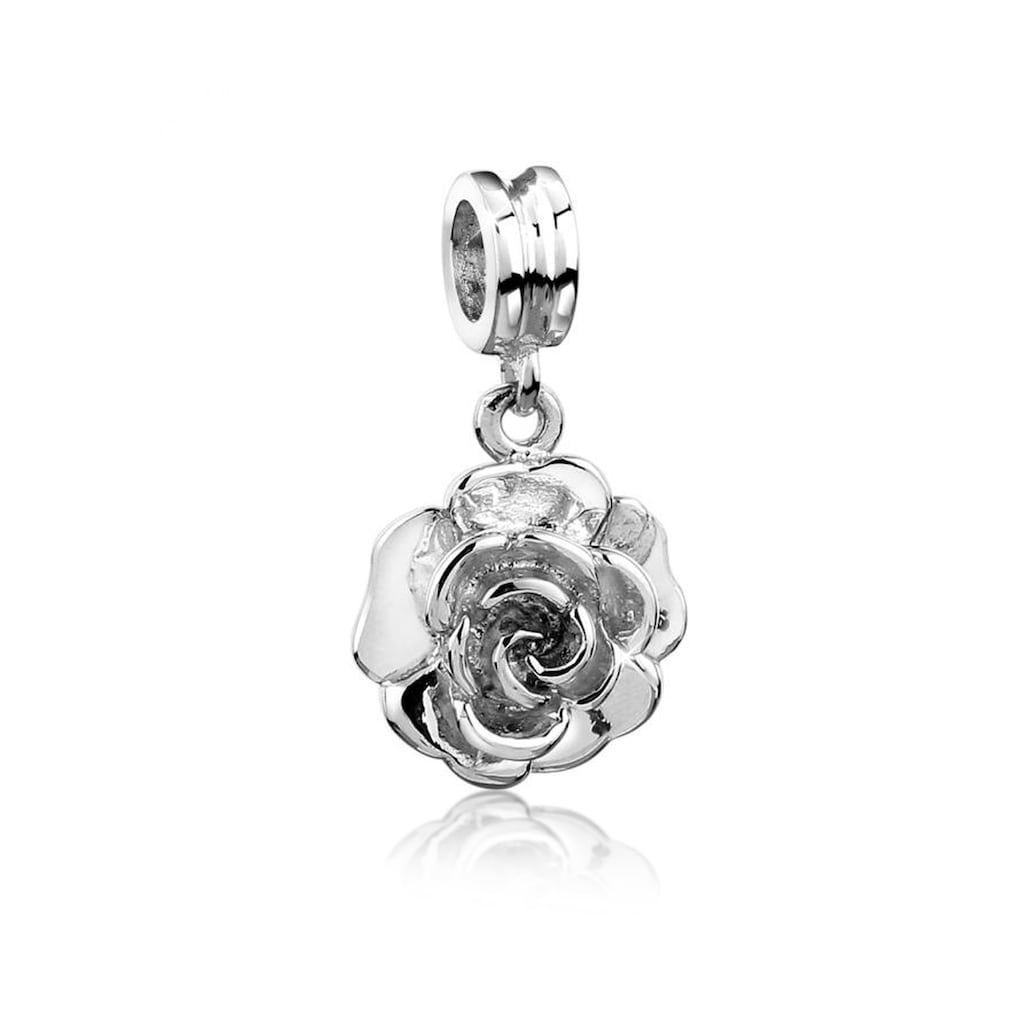 Nenalina Bead »Bead Anhänger Rose Blume Floral Blüte 925 Silber«