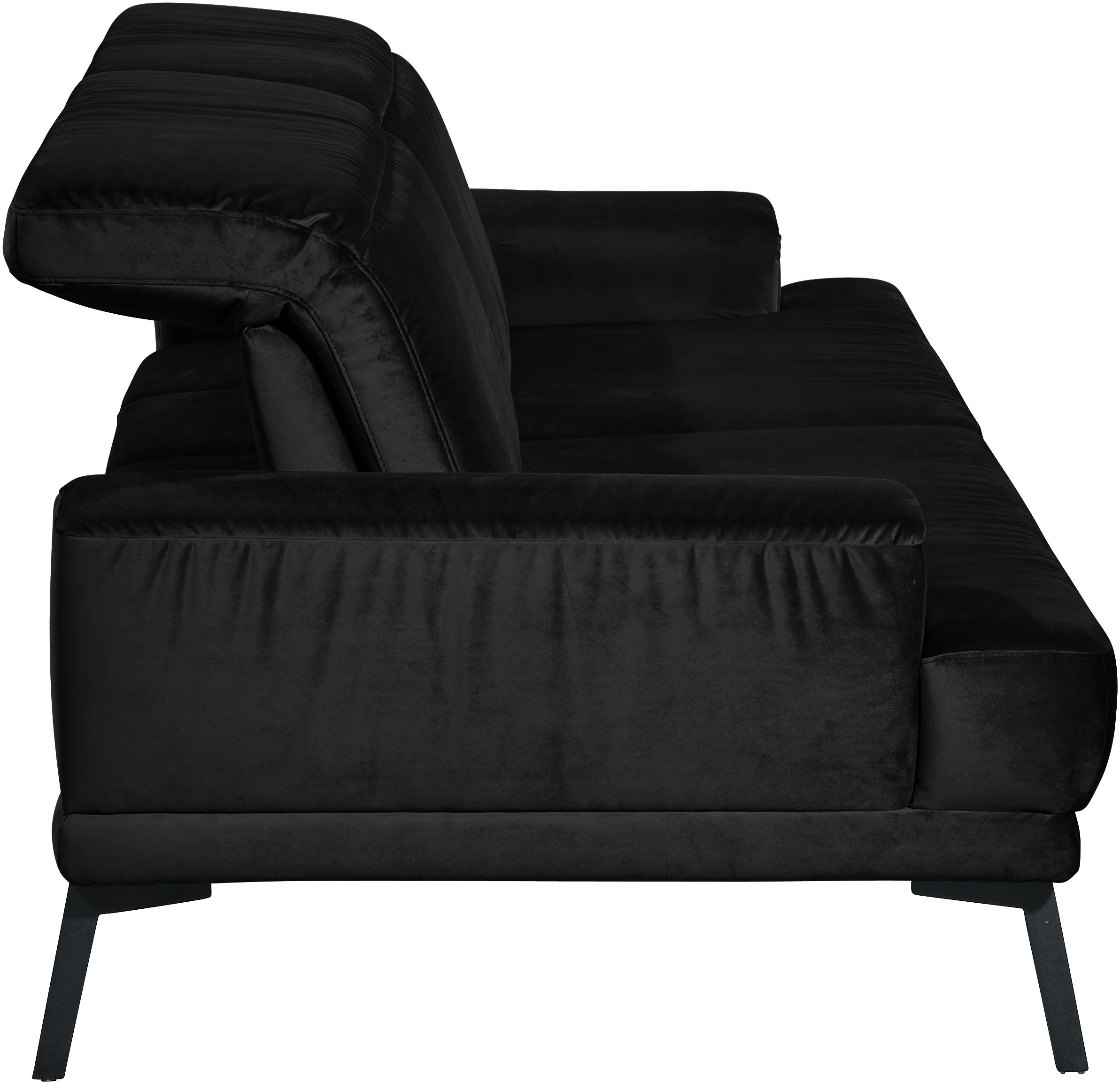 Musterring 2-Sitzer »MR 4580«, inkl. Kopf- und Sitztiefenverstellung, Fuß schwarz, B198 x T103 cm