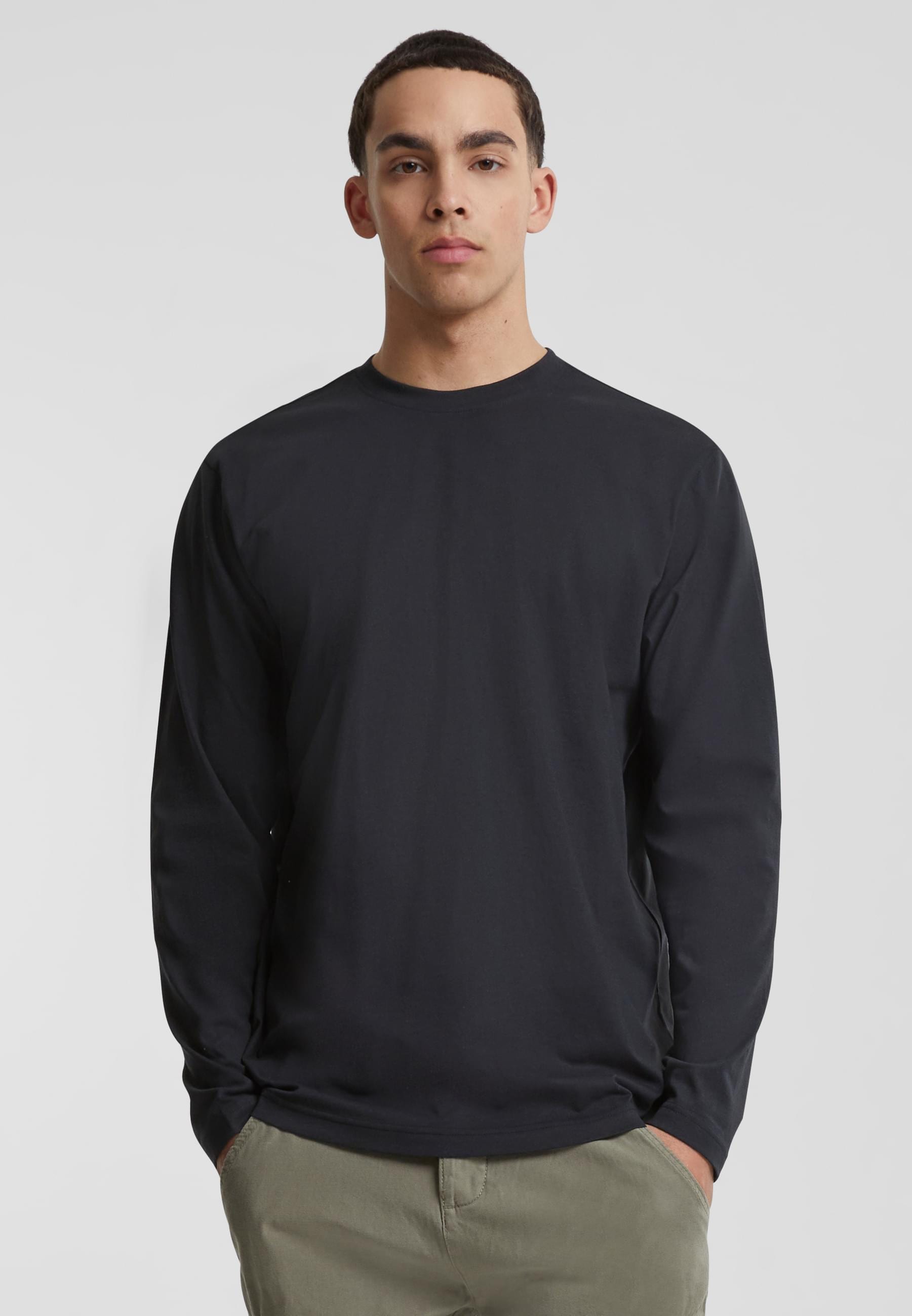 URBAN CLASSICS Longsleeve »Urban Classics Herren Basic Longsleeve«, (1 tlg.)