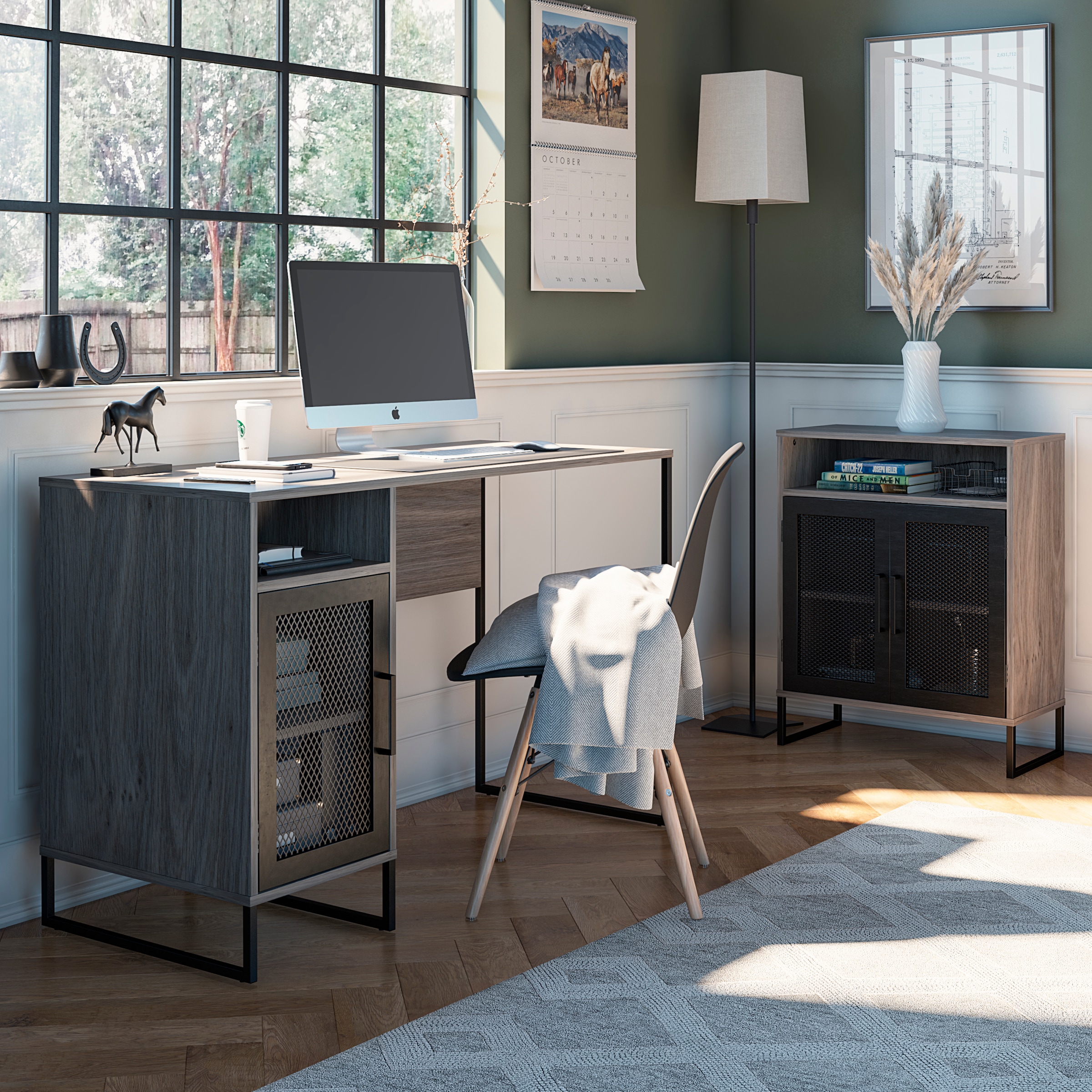 Dorel Home Schreibtisch "Purdue" 1 Stk. tlg. Tür mit Magnetverschluß, Geste günstig online kaufen