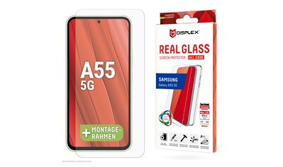 Displayschutzglas »Real Glass + Case«, für Samsung Galaxy A55 5G, (1 St.)