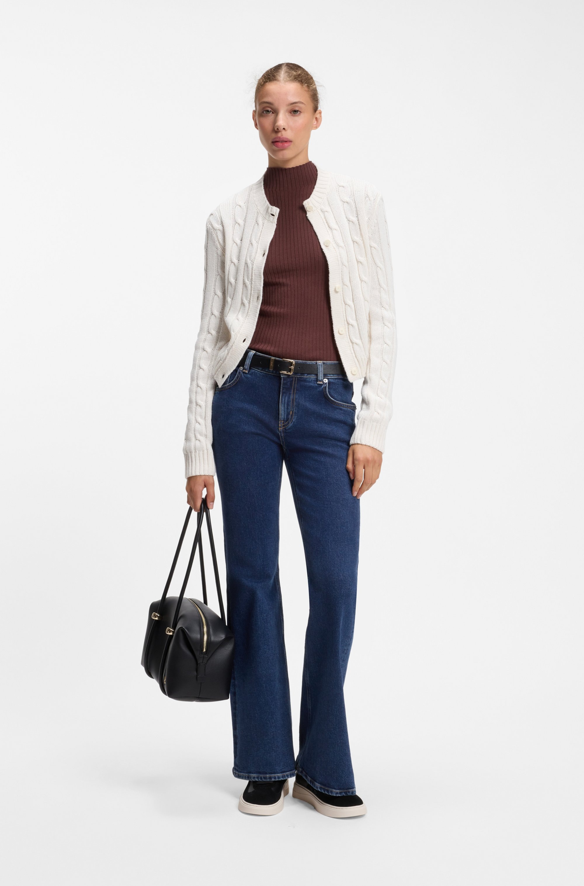 HUGO Bootcut-Jeans »Gelissa« aus weichem Stretch-Denim, Flared Fit