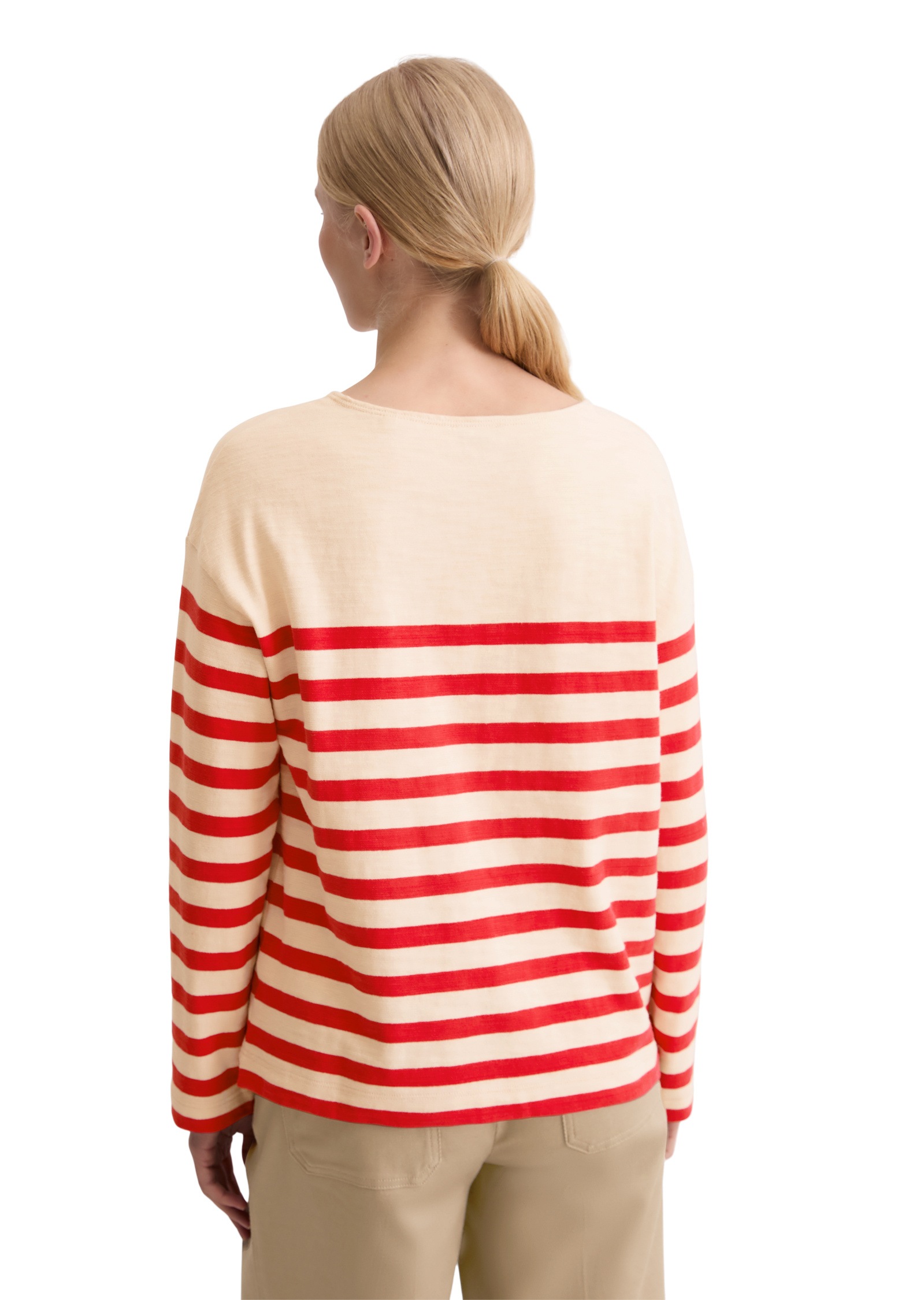 Marc O'Polo Langarmshirt »aus garngefärbtem Heavy-Slub-Jersey«