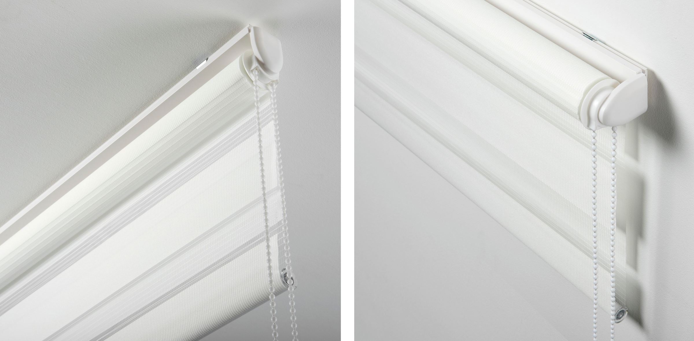 my home Seitenzugrollo »Duo Klemmrollo Easyfix«, Lichtschutz, Sichtschutz, ohne Bohren, freihängend, halbtransparent, vormontiert auf Montageschiene