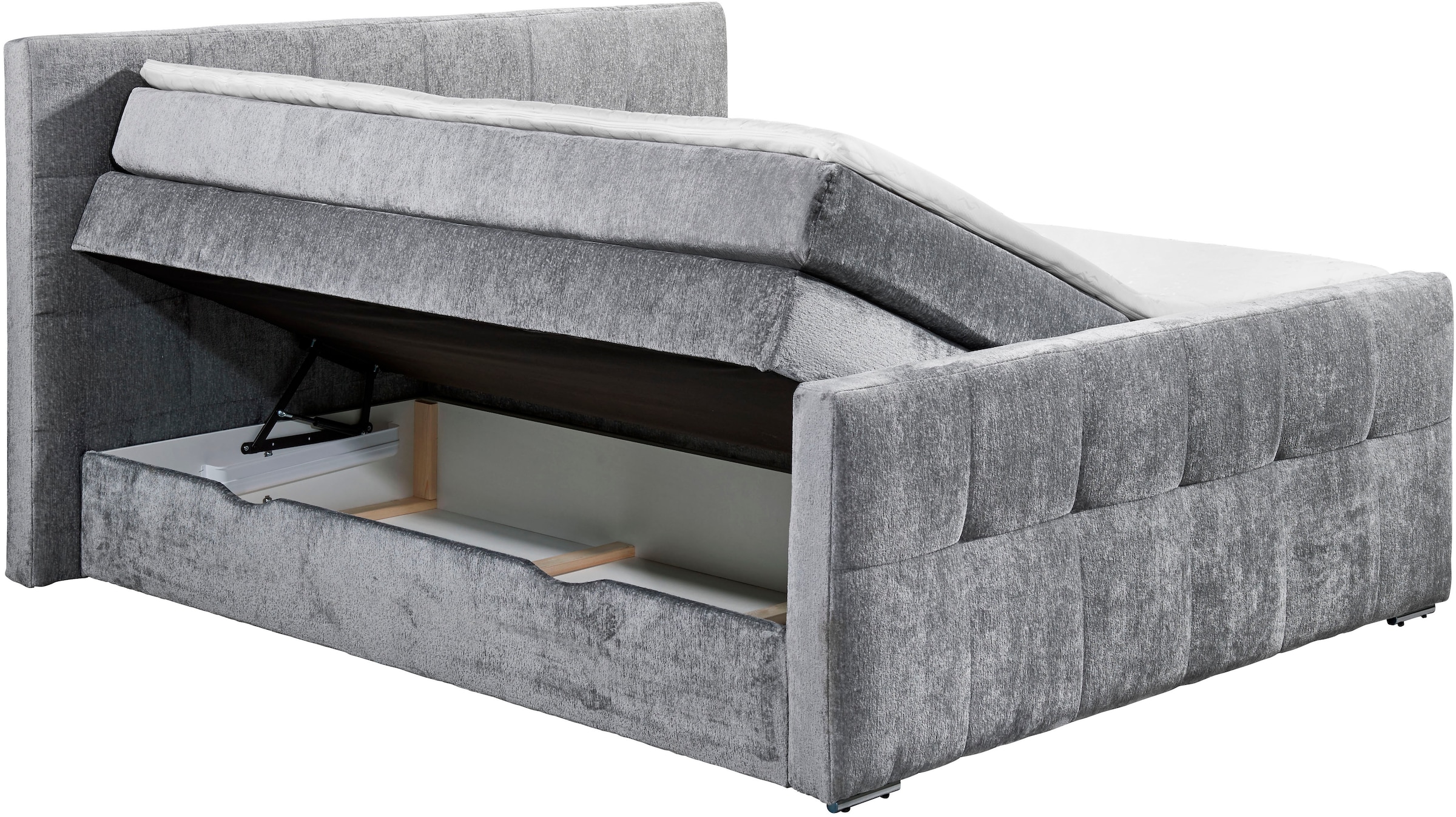 Places of Style Boxspringbett »Rosà«, H3/H3, H3/H4, H4/H4 möglich