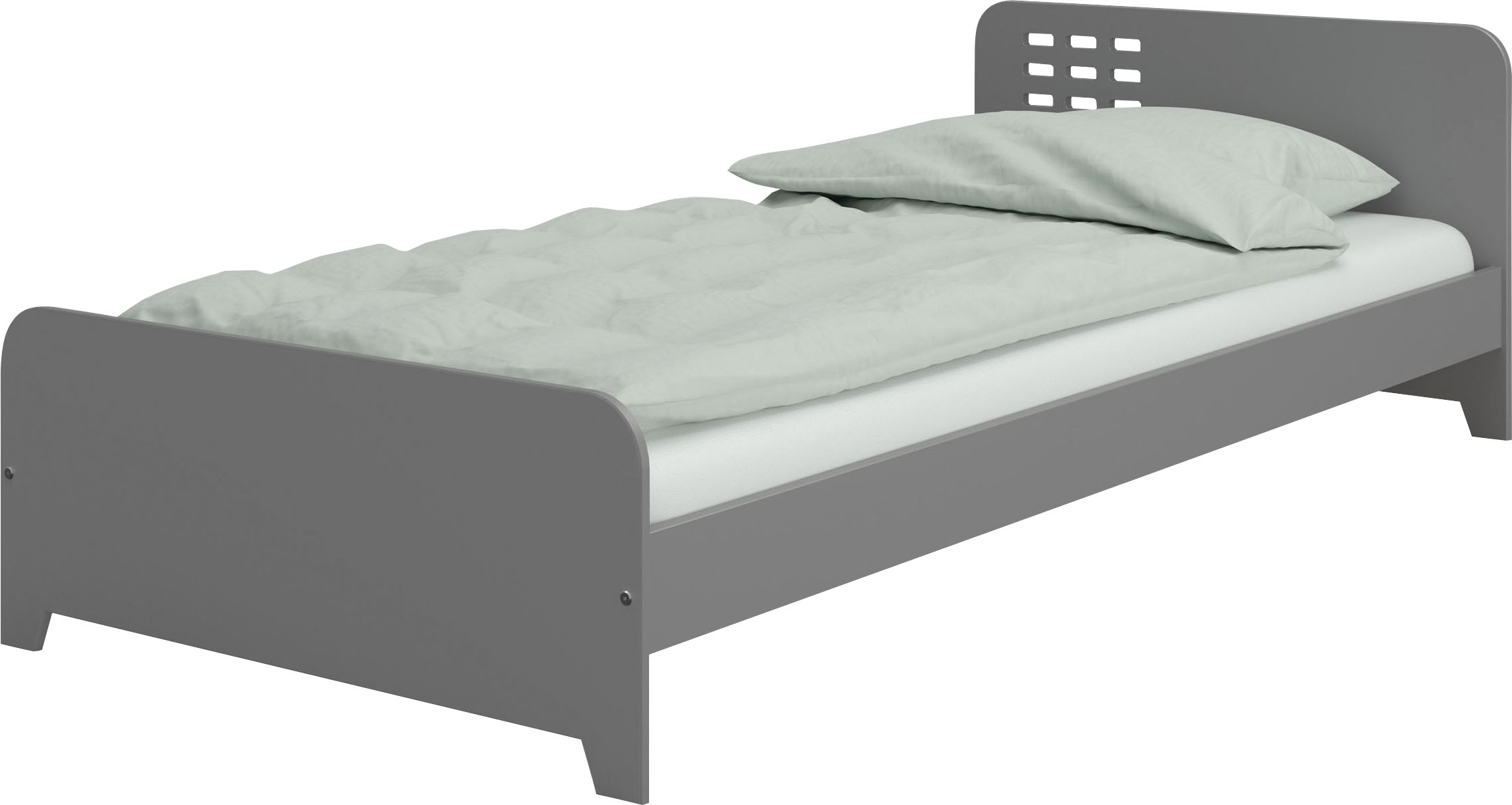 Einzelbett »Loke«, modernes Jugendbett im Industrial Look