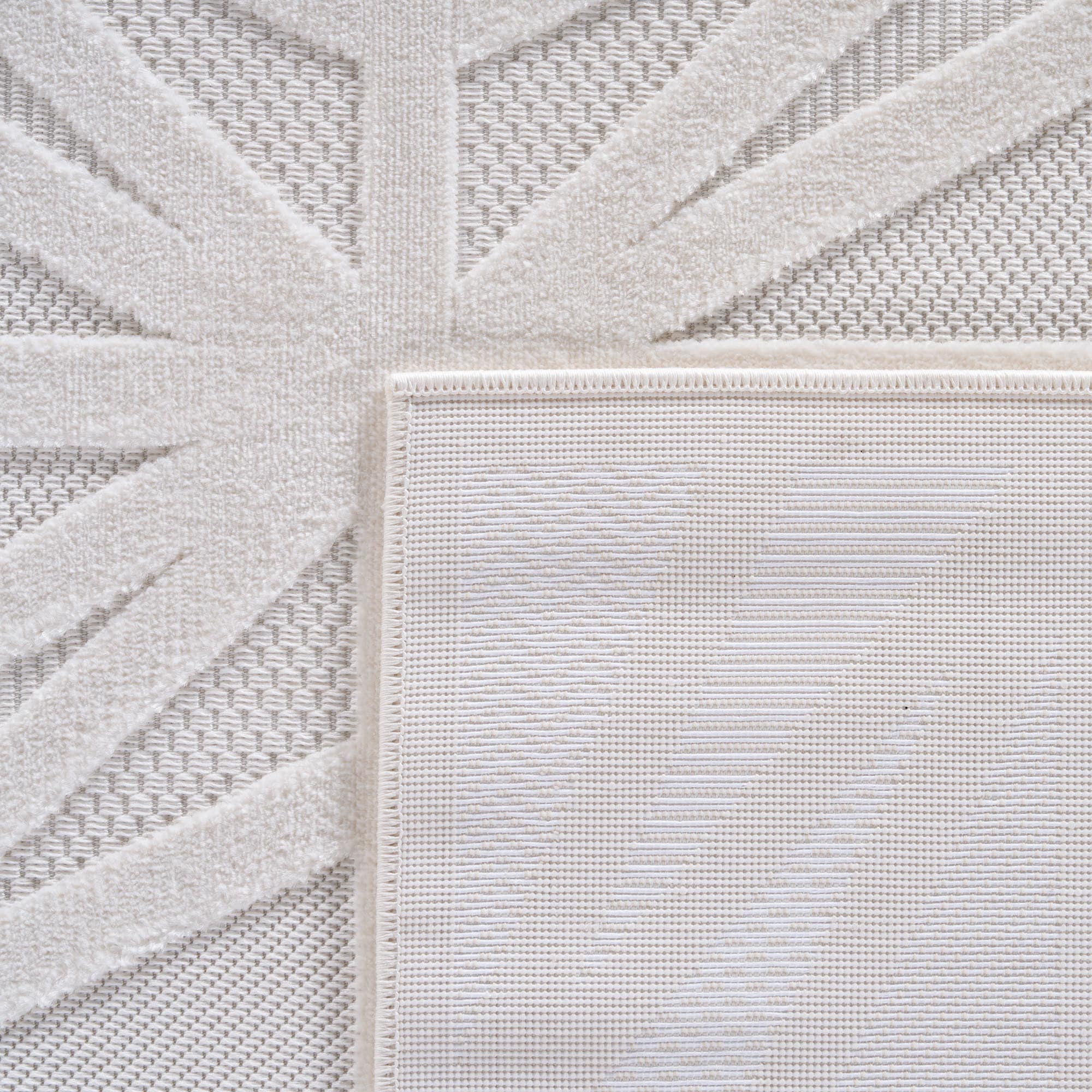 Ayyildiz Teppiche Teppich »DOHA 1655«, rechteckig, 4 mm Höhe, Läufer, 3D Hoch-Tief-Effekt, weicher Kurzflor, In- und Outdoor
