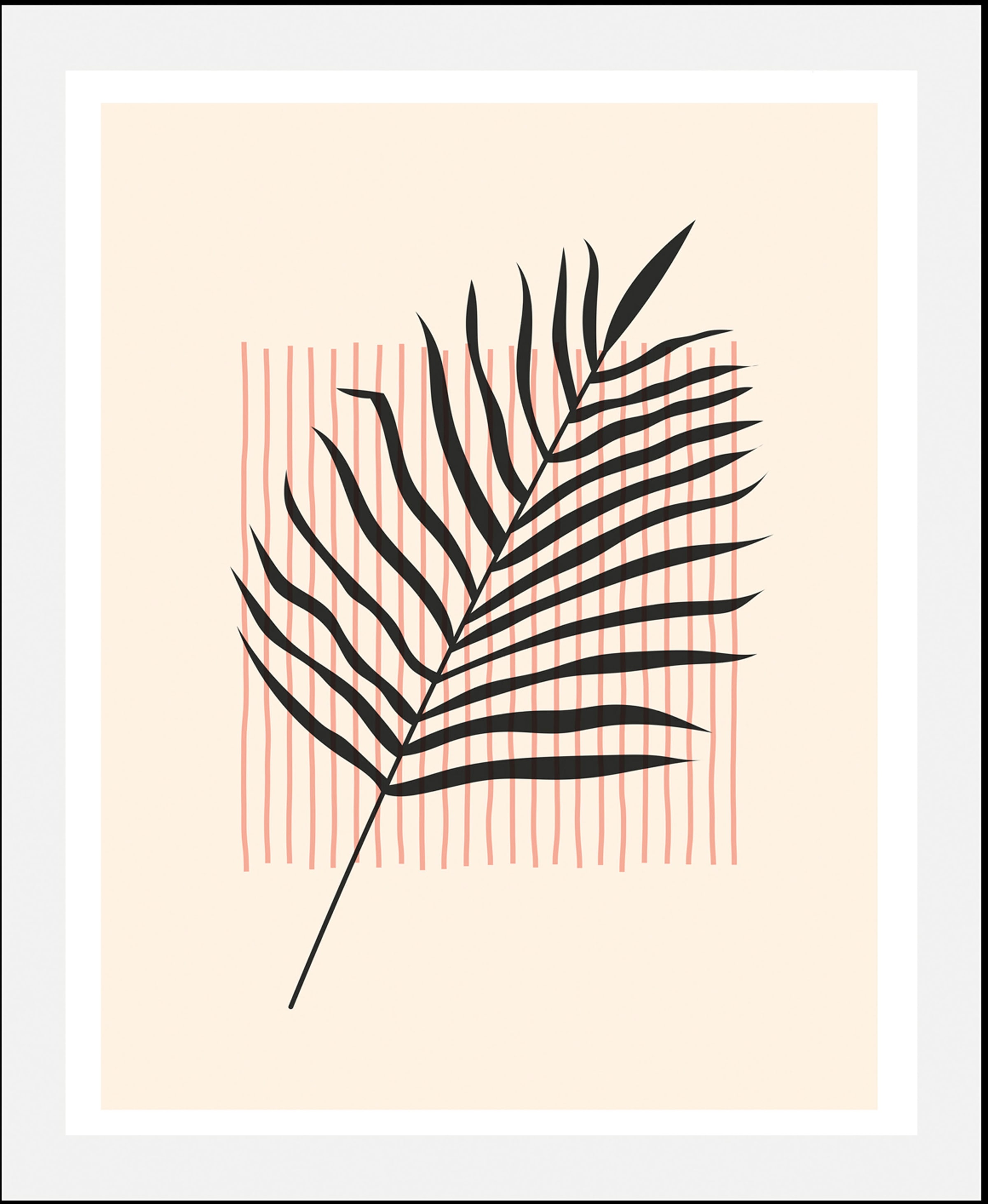 queence Bild "Leaf" 1 Stk. tlg. gerahmt günstig online kaufen