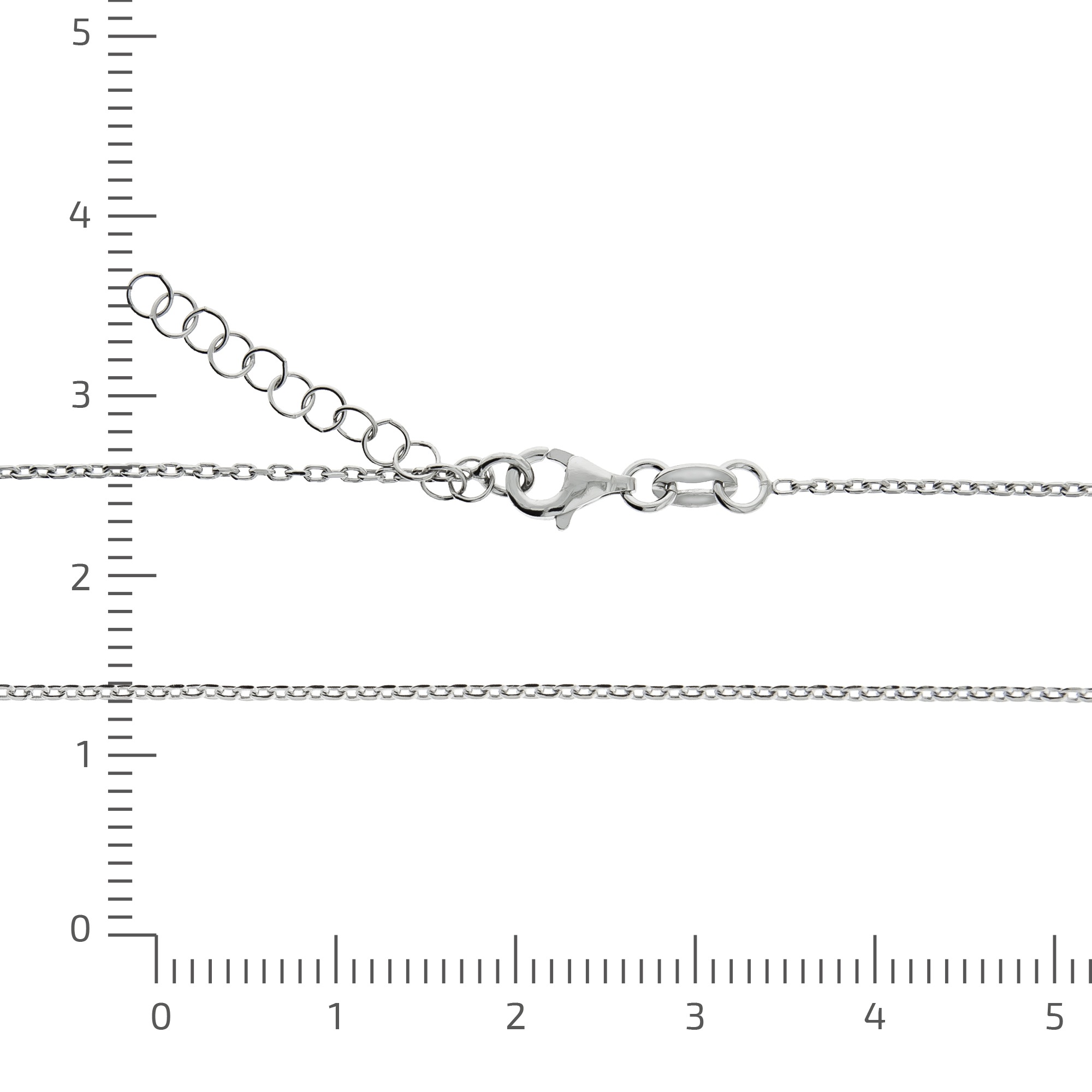 Kette mit Anhänger DIAMONDS BY ELLEN K. "Silber 925 mit 1x Diamant 0,008ct. Buchstabe E", weiß, Halsketten, Damen, 45+3cm, 0,01, Silber 925 (Sterlingsilber), L: 48 B: 12mm, glänzend, B:12mm 3