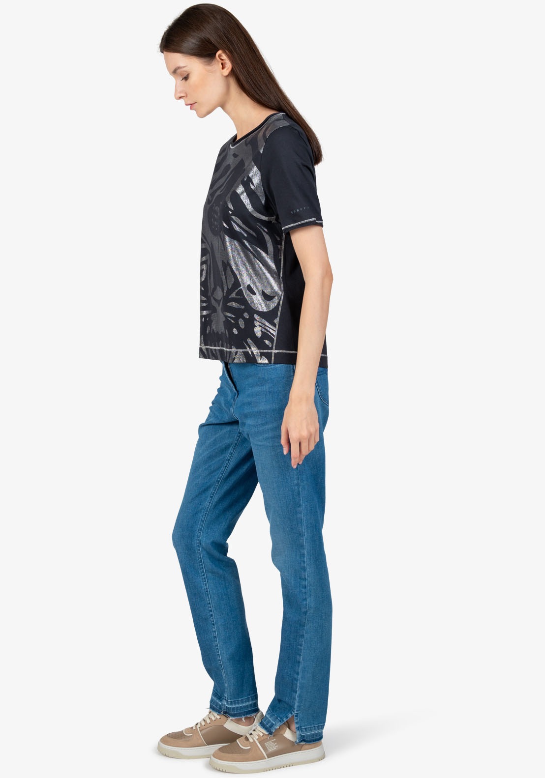 Thumbnail - Sportalm Kitzbühel Rundhalsshirt mit Folienglanzdruck