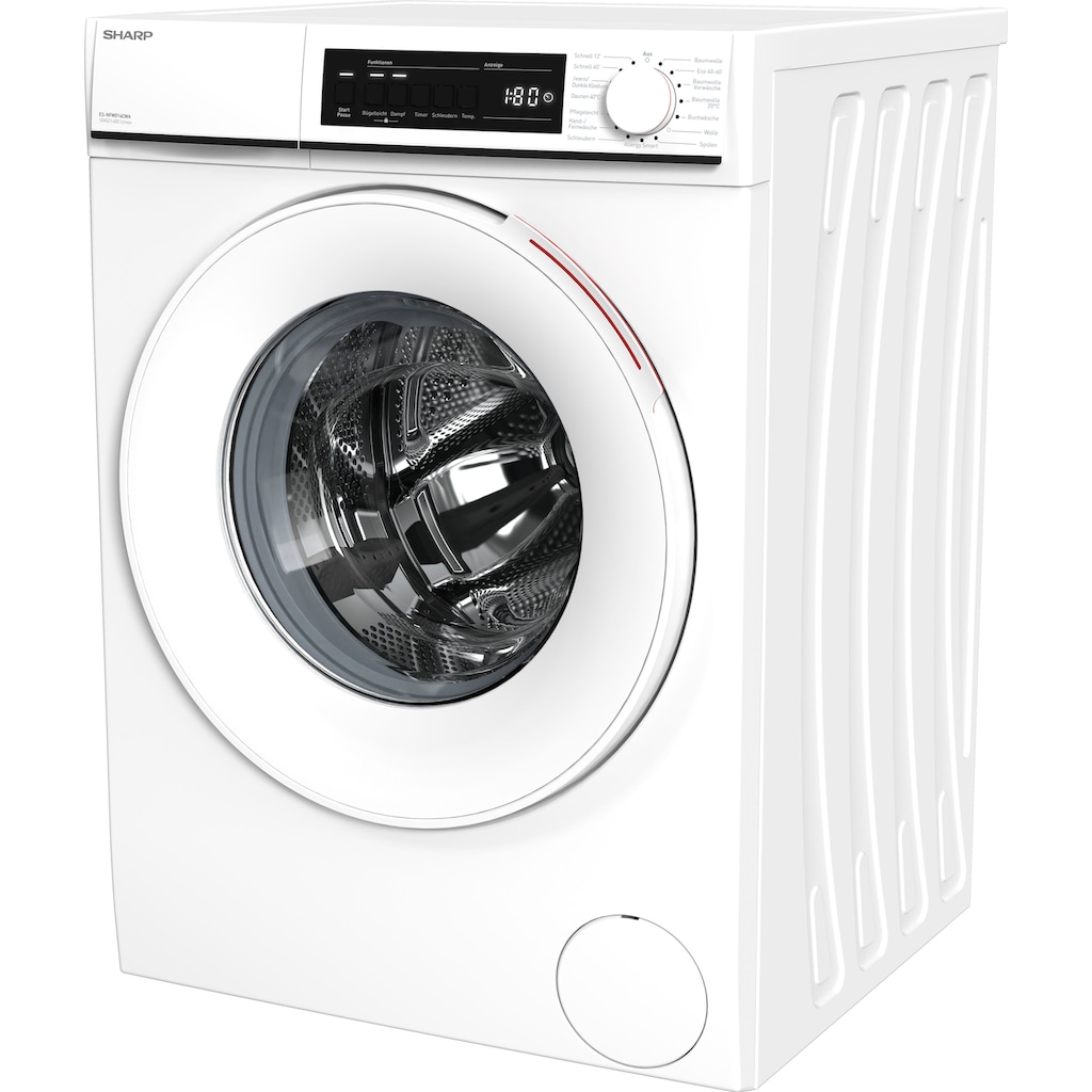 Technik & Freizeit Haushaltsgeräte Sharp Waschmaschine »ES-NFW014CWA-DE«, ES-NFW014CWA-DE, 10 kg, 1400 U/min 