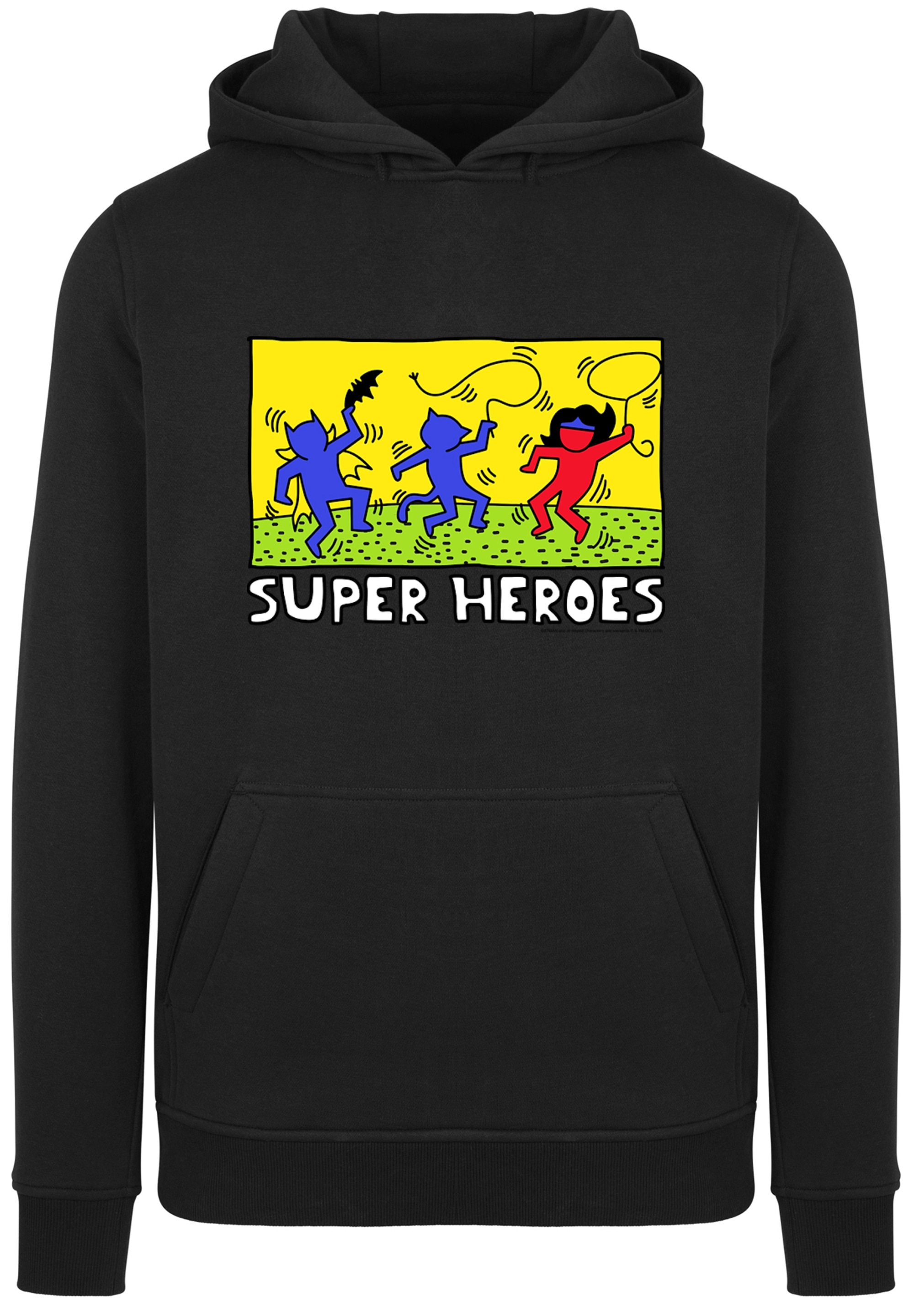 F4NT4STIC Sweatshirt "F4NT4STIC Herren Batman Pop Art -WHT with Fitted heavy hoody"