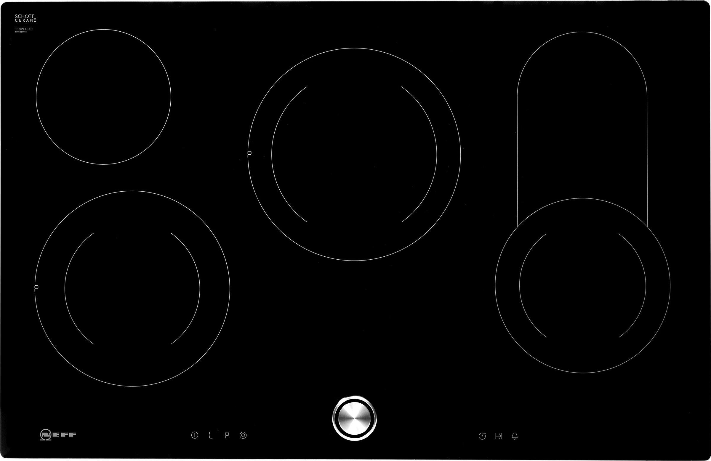 NEFF Elektro-Kochfeld "T18PT16X0" mit intuitiver Twist Pad Bedienung günstig online kaufen