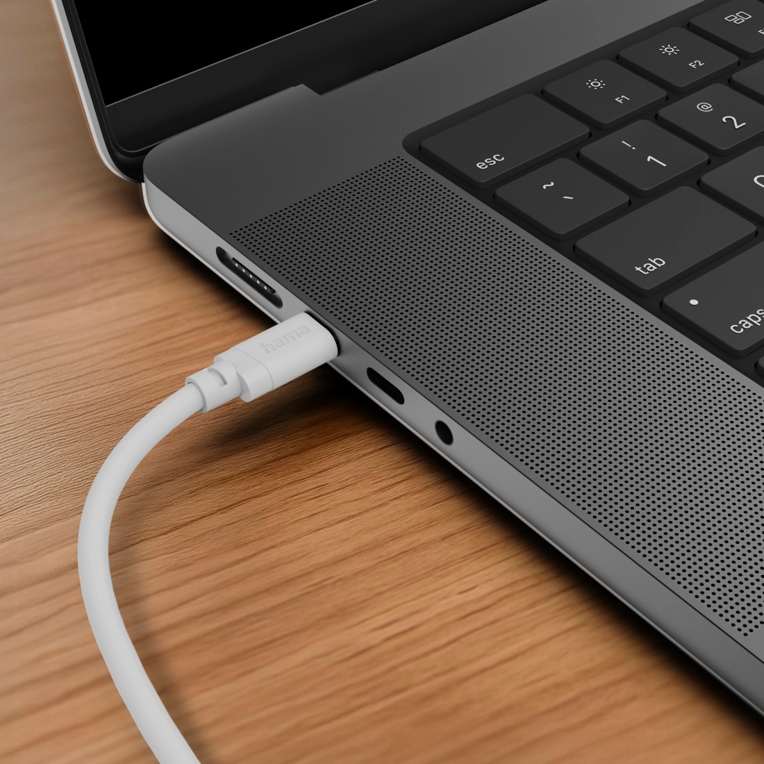 Hama USB-Kabel »USB-C auf Lightning Ladekabel 1 m weiß« Lightning | USB-C 100 cm Schnellladen, 480 Mbit/s, MFi zertifiziert, 3 A Strom