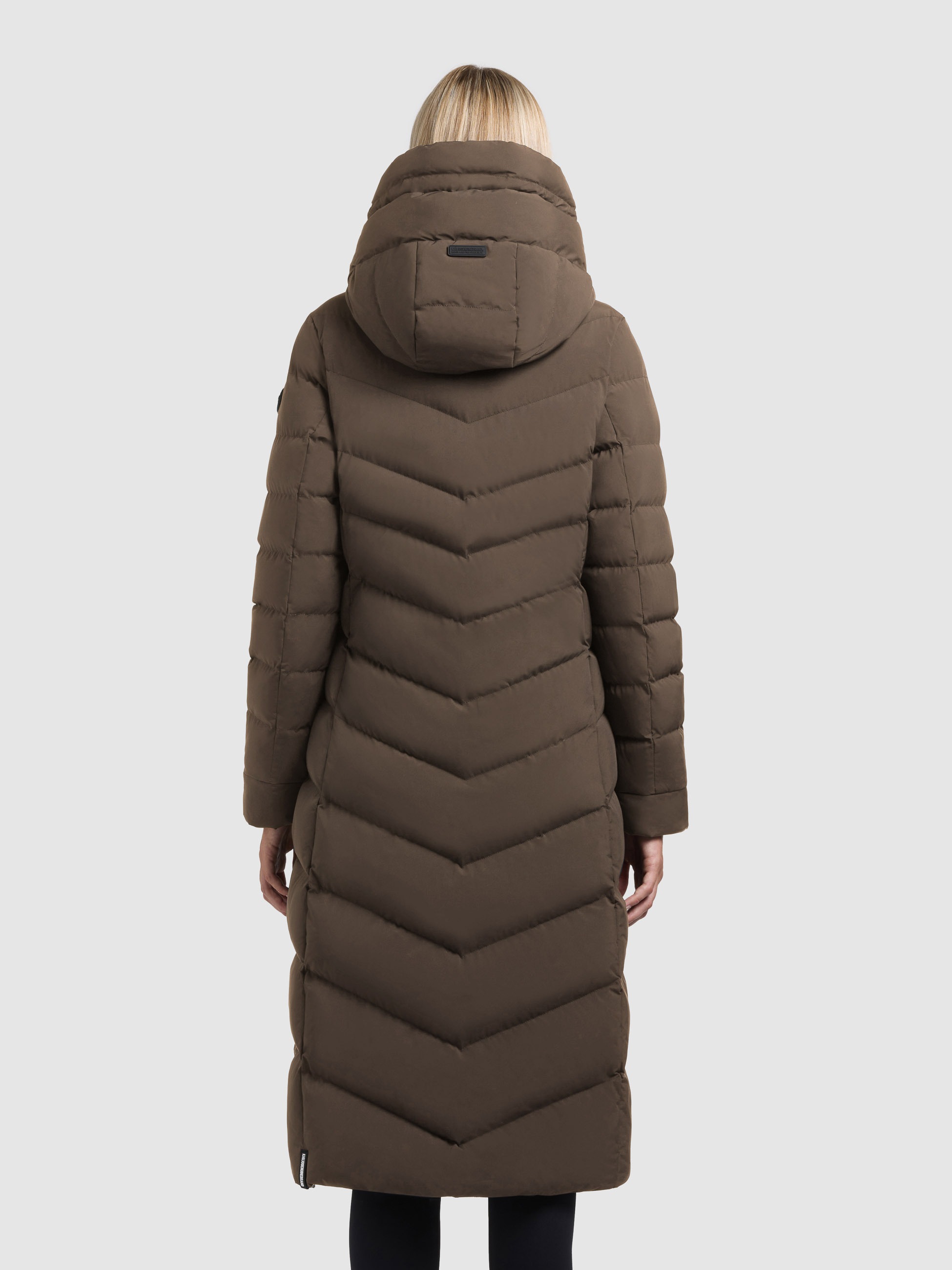 Steppmantel KHUJO "STOANE2", Damen, Gr. M, dull grün, 100% Polyester, unifarben, eingesetzt elastischer Bund mit Windstopper, Mäntel Steppmantel 3