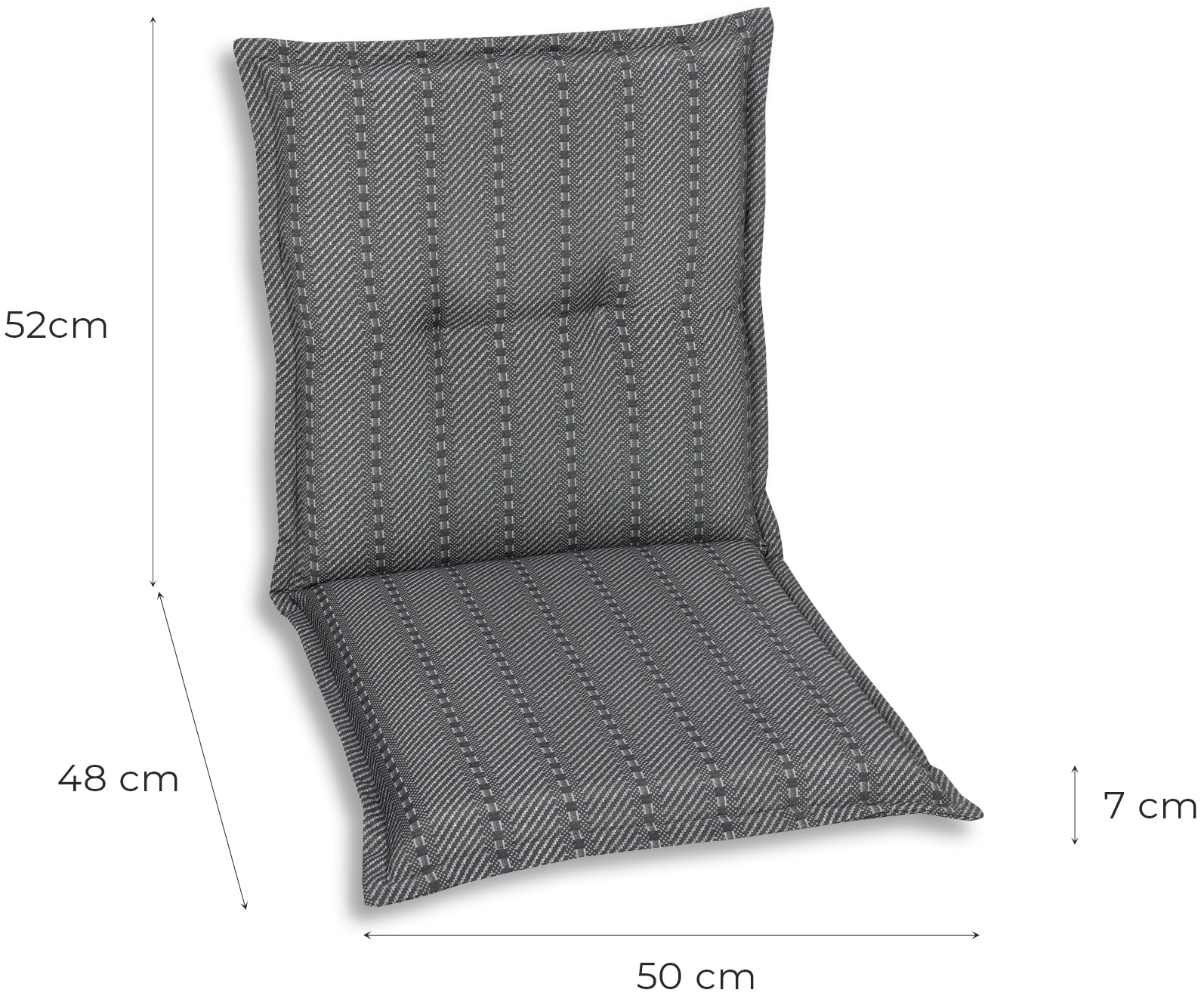 GO-DE Sitzauflage, Maße ca.: 50 cm x 100 cm x 7 cm
