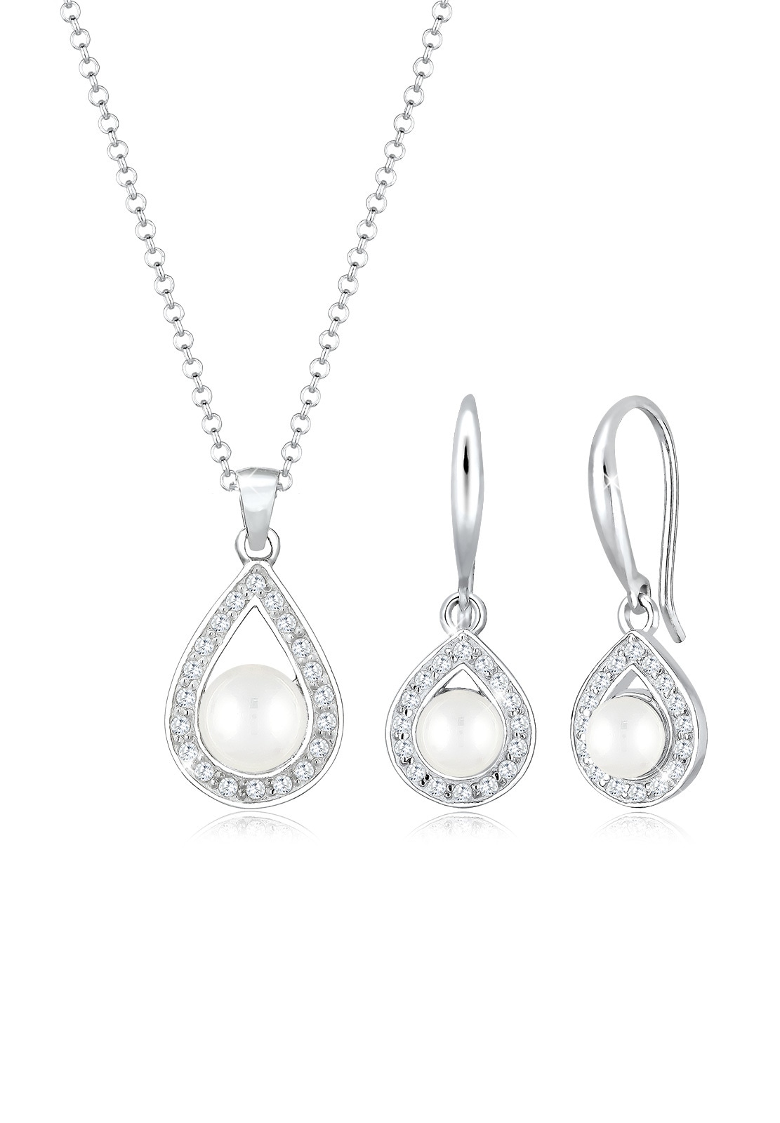 Elli Premium Jewelry Set Silver