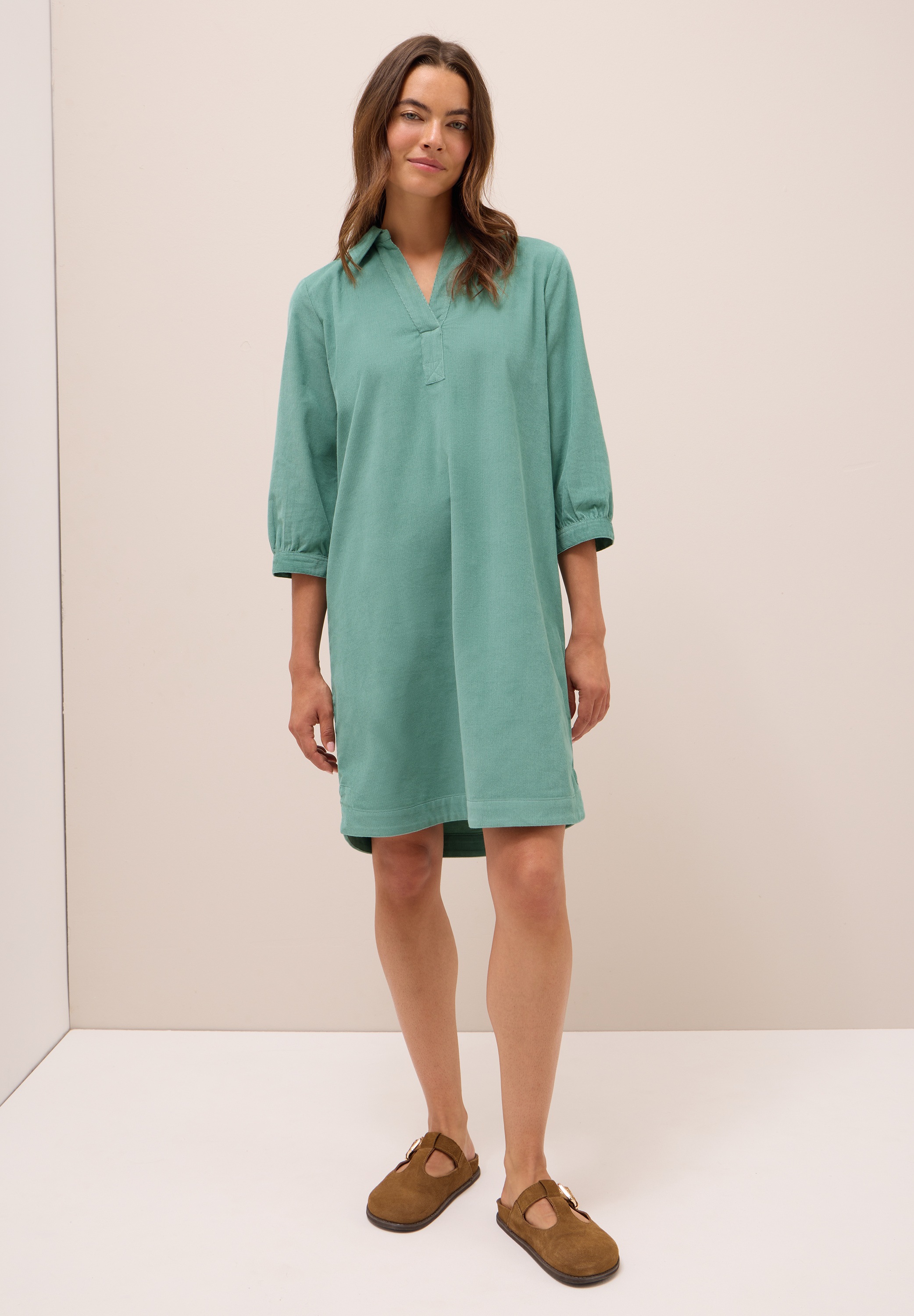 Cecil Midikleid Ohne Taschen in Unifarbe