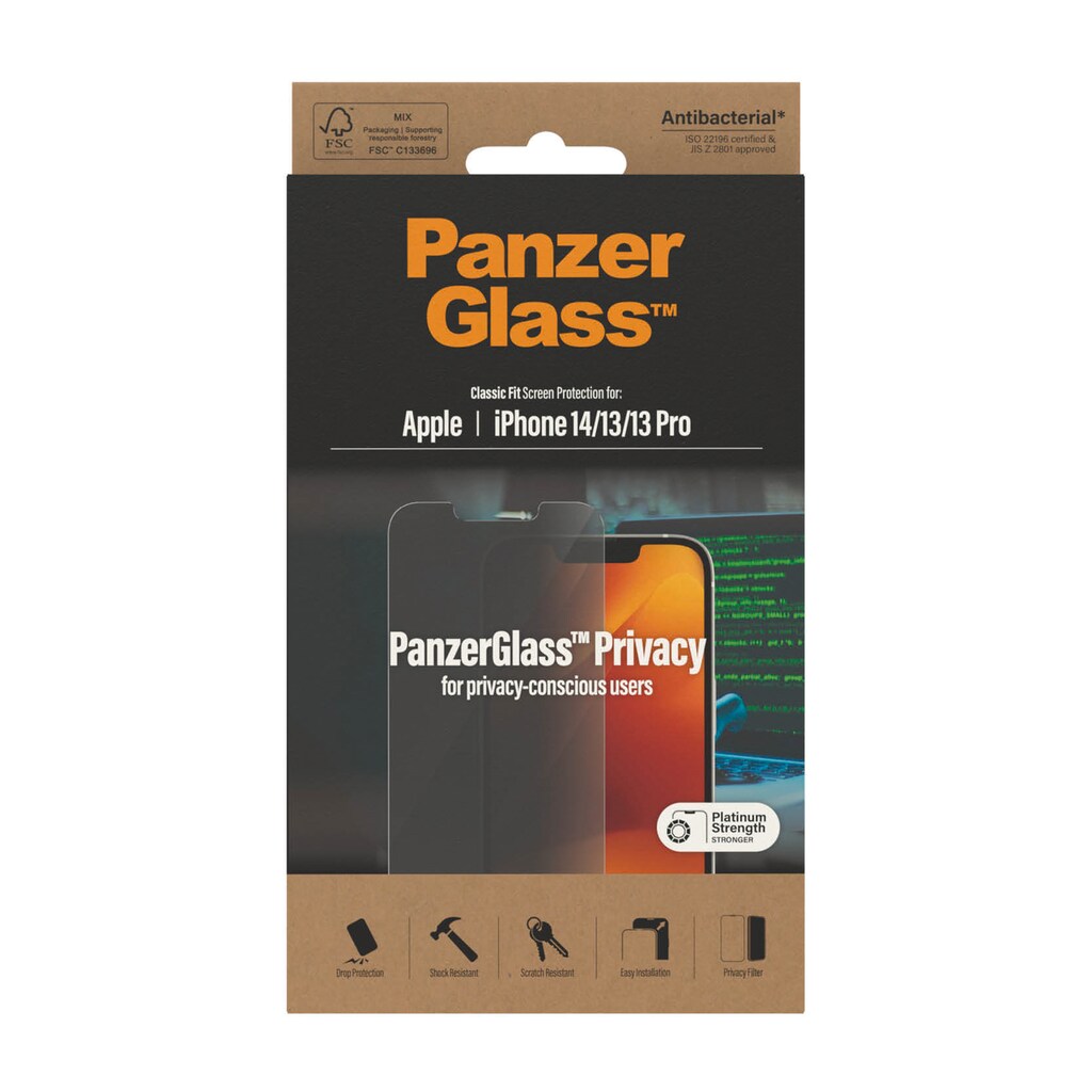 PanzerGlass Displayschutzglas »iPhone 14/13/13 Pro Privacy AB«
