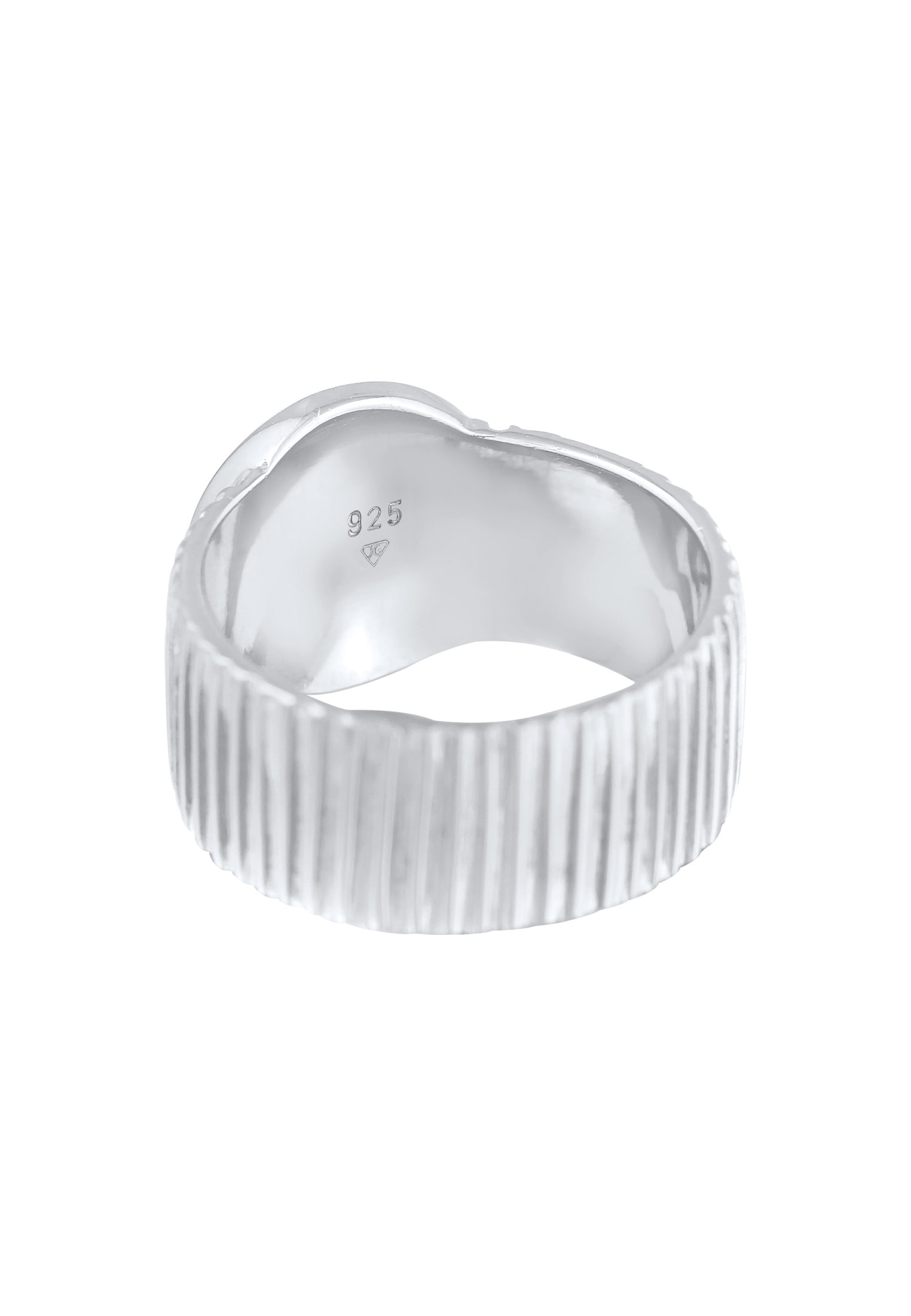 Elli Premium Siegelring »Bandring Siegelring Relief Struktur 925 Silber«