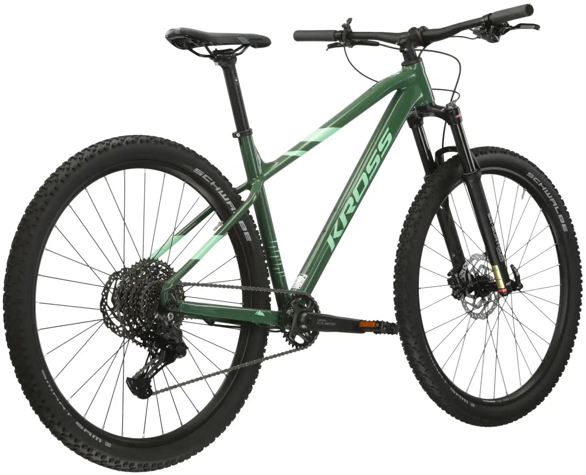 Kross Mountainbike »KROSS Mountainbike Hardtail Level 5.0 grün 11 Gänge«, 11 Gang, Shimano, CUES U6000 Schaltwerk, Kettenschaltung