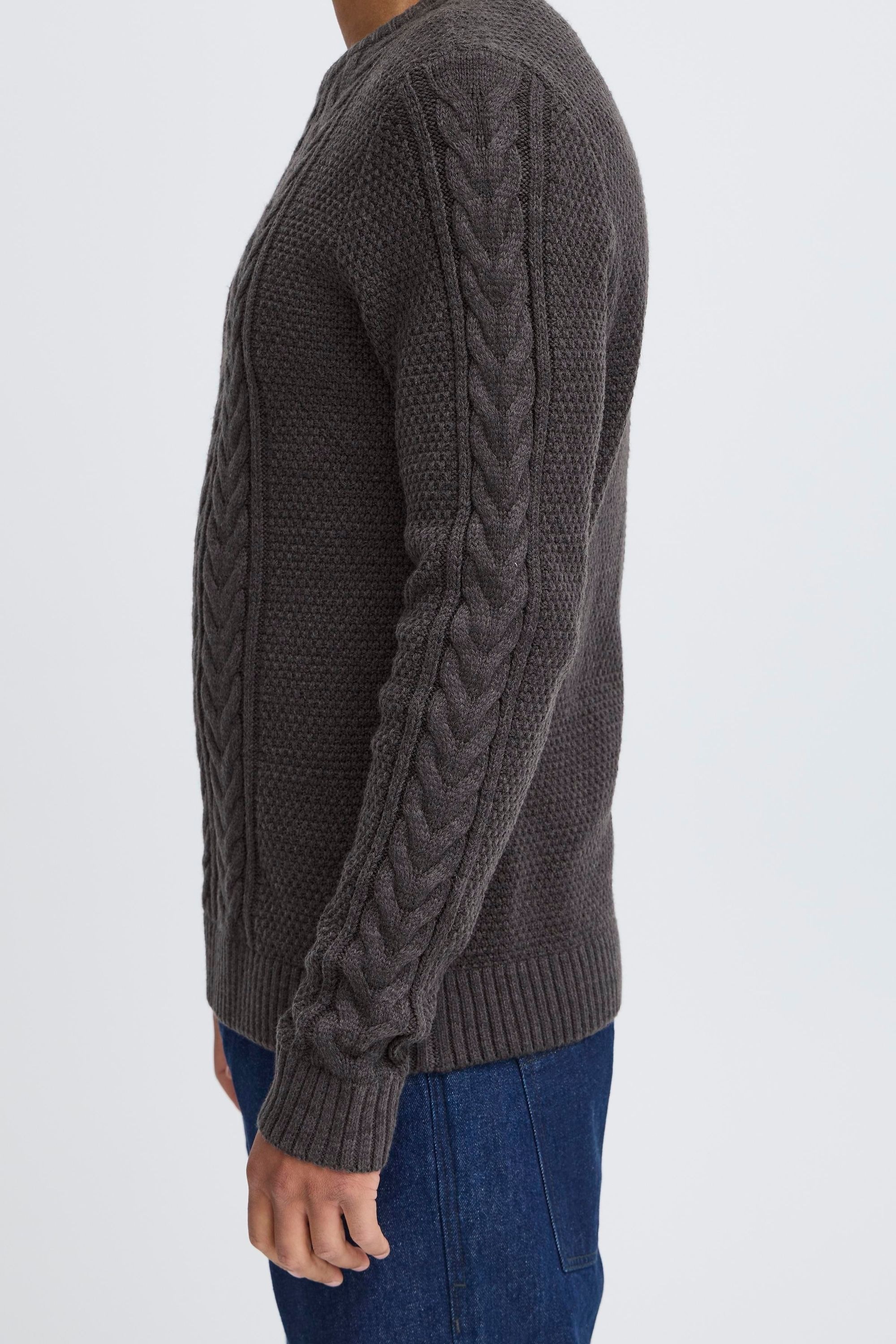 Blend Strickpullover »BHBasim« Klassischer Grobstrickpullover mit Zopfmuster