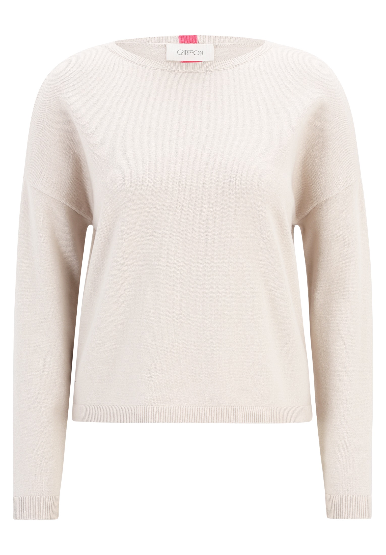 Cartoon Strickpullover »Cartoon Strickpullover mit Rundhalsausschnitt«, (1 tlg.), Color Blocking