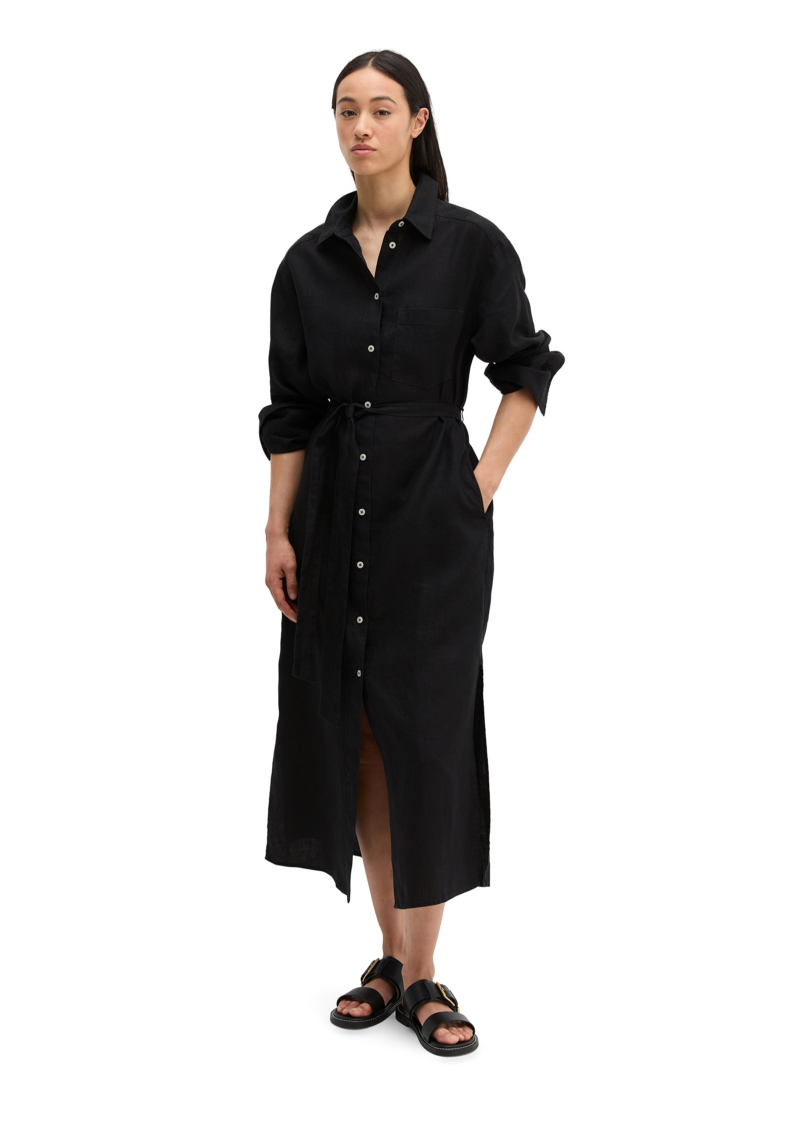 Marc O'Polo Hemdblusenkleid »mit Taillenbindeband«