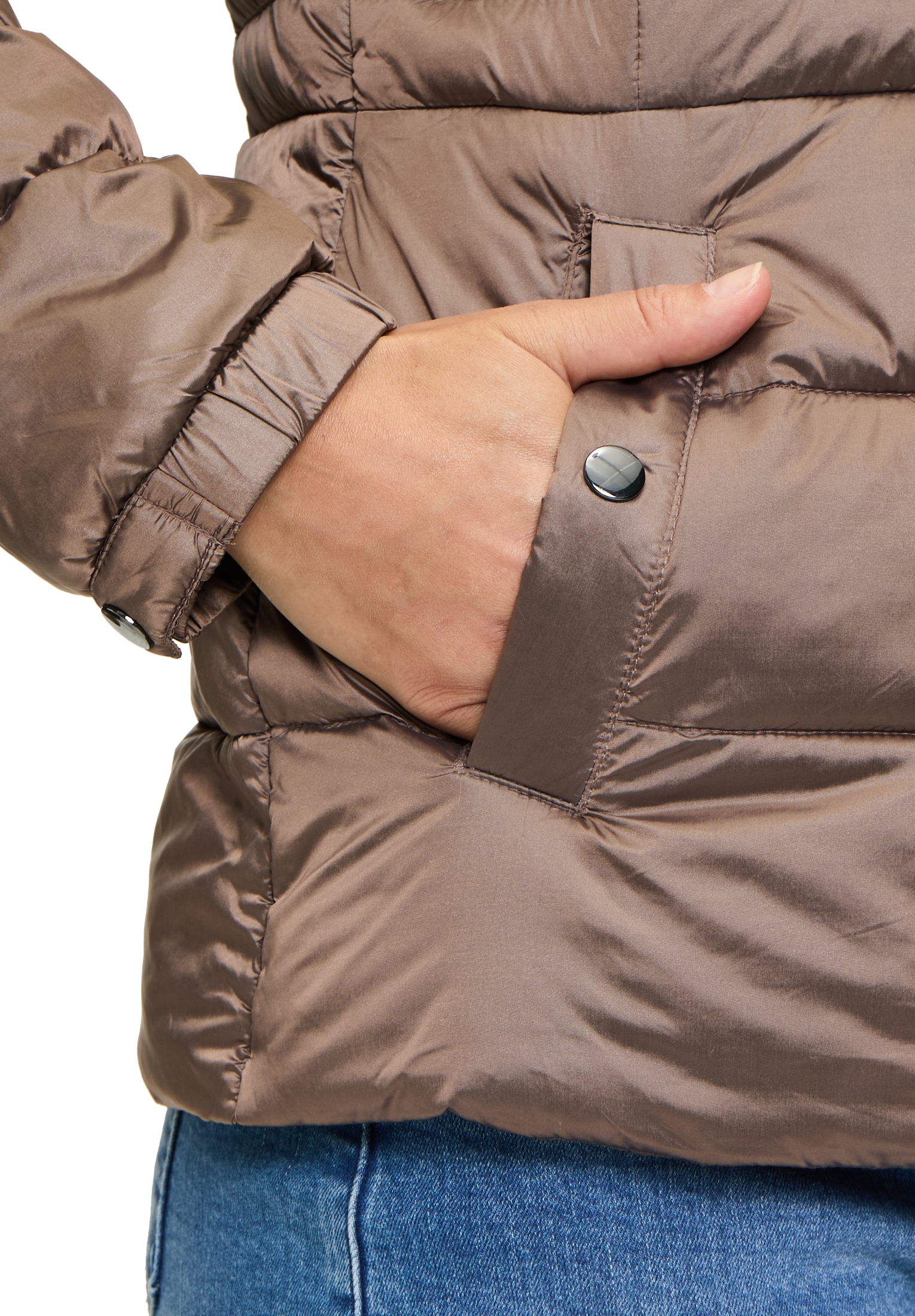 Cartoon Steppjacke »Cartoon Damen Steppjacke mit abnehmbarer Kapuze«