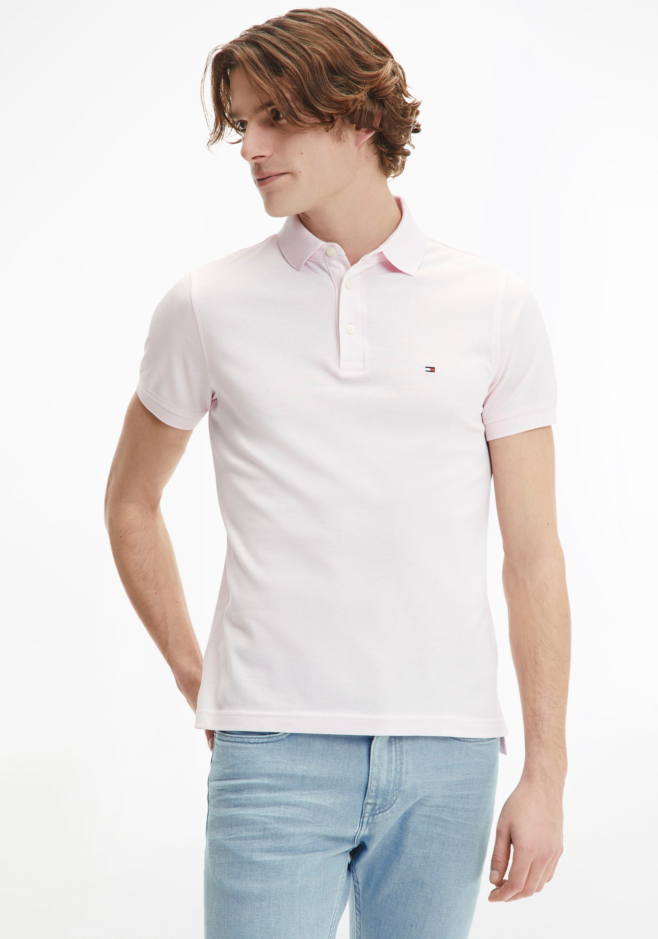 Poloshirt »1985 SLIM POLO«, Markenstickerei, aus Baumwoll-Piqué