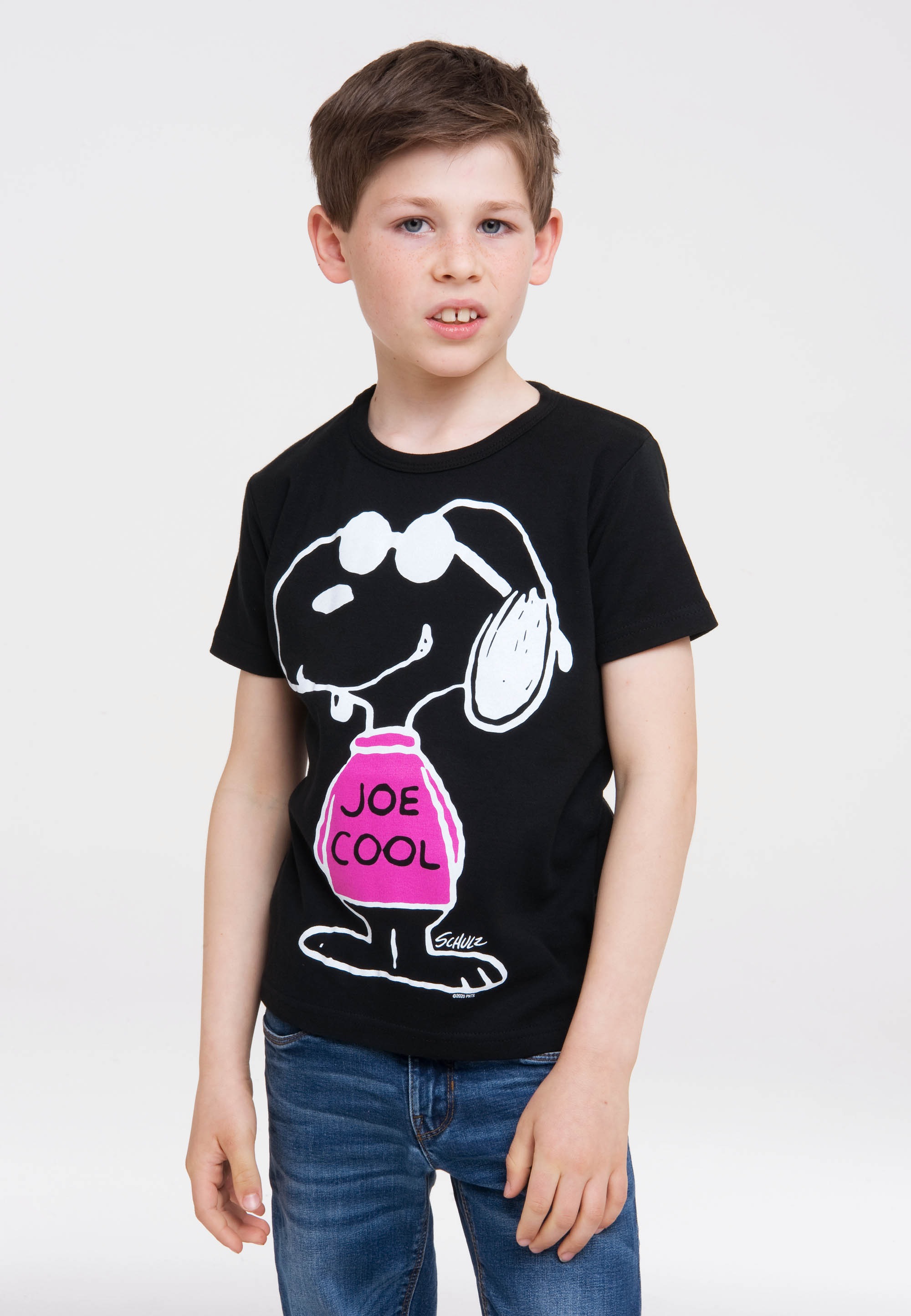 ▷ lizenziertem BAUR Originaldesign LOGOSHIRT für Joe »Peanuts | - T-Shirt Snoopy Cool«, mit -