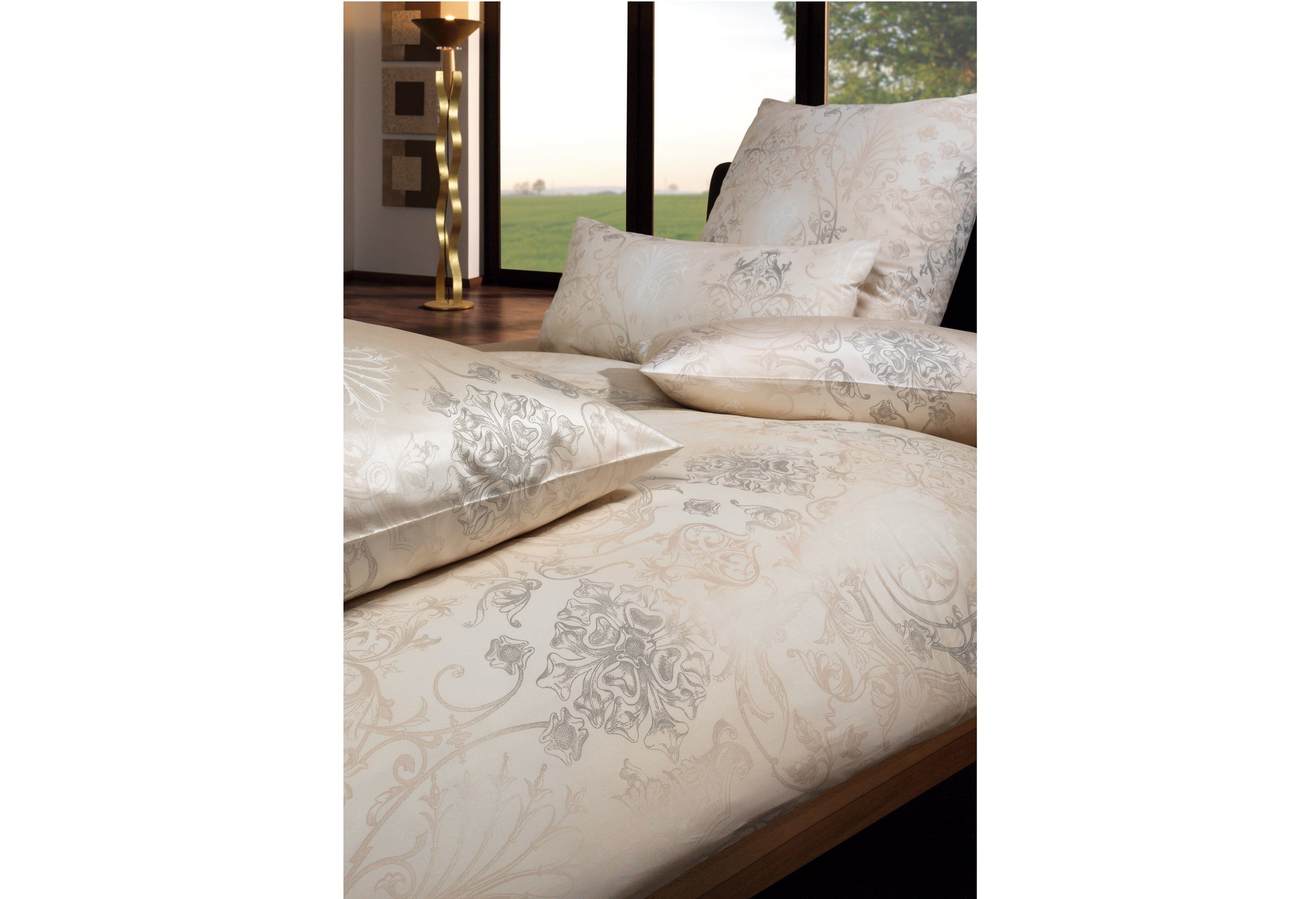 Estella Bettwäsche »Gregorio in Gr. 135x200 oder 155x220 cm«, elegante Bettwäsche aus Baumwolle, Bettwäsche mit Reißverschluss