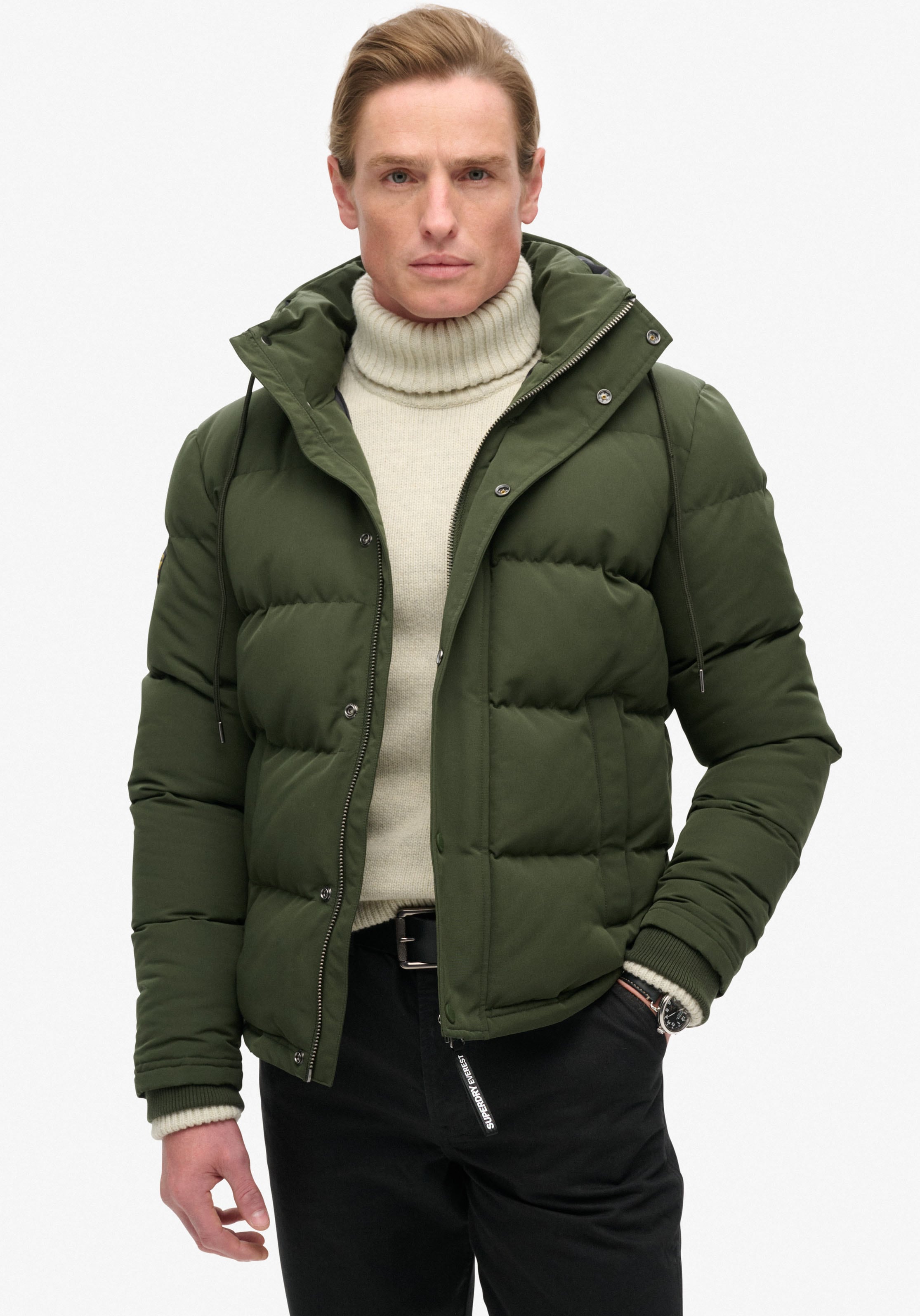 Superdry Steppjacke "Everest Hooded Puffer Jacket" günstig online kaufen