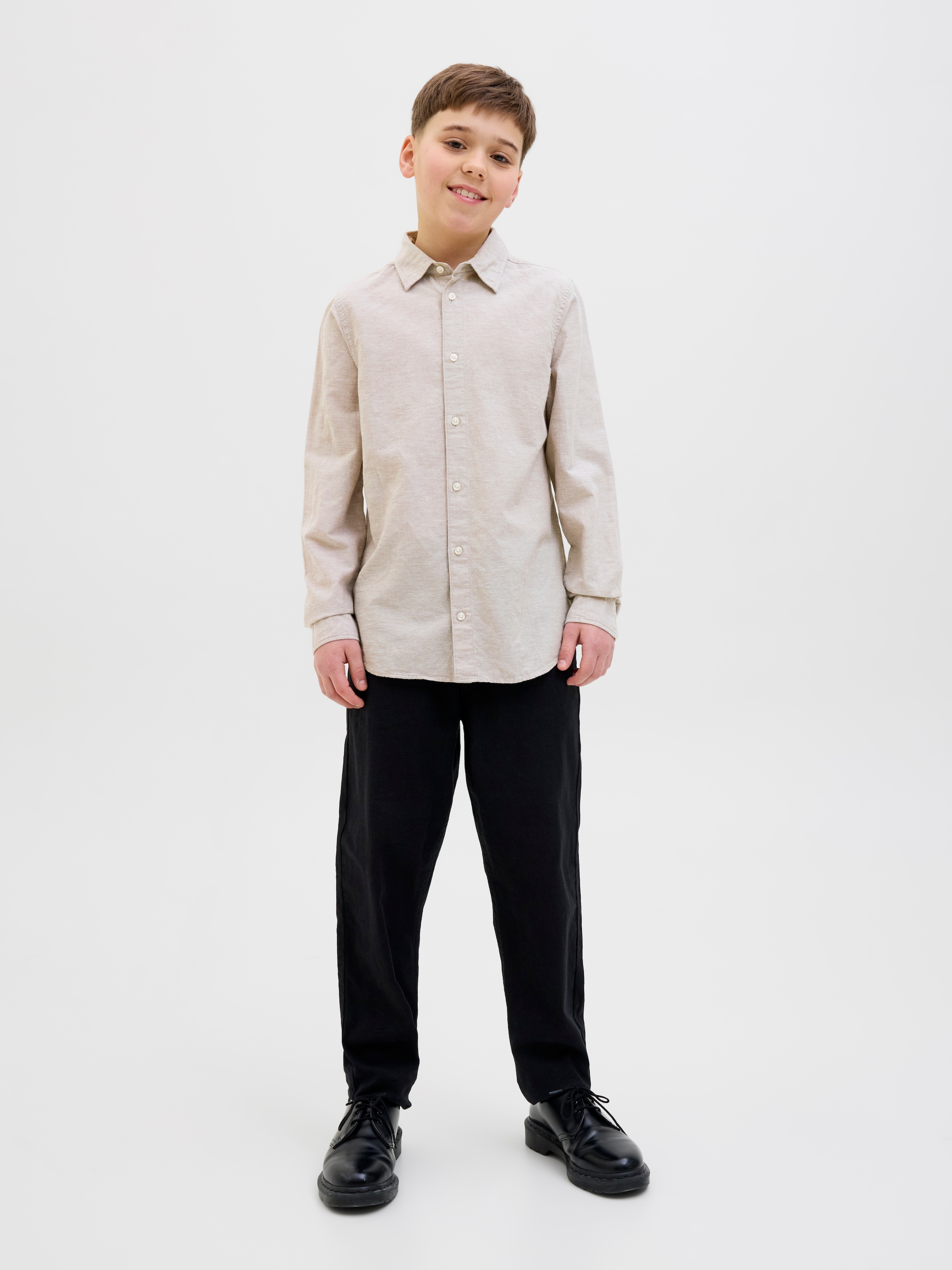 Jack & Jones Junior Langarmhemd »JJEBREEZE SHIRT LS SN JNR«
