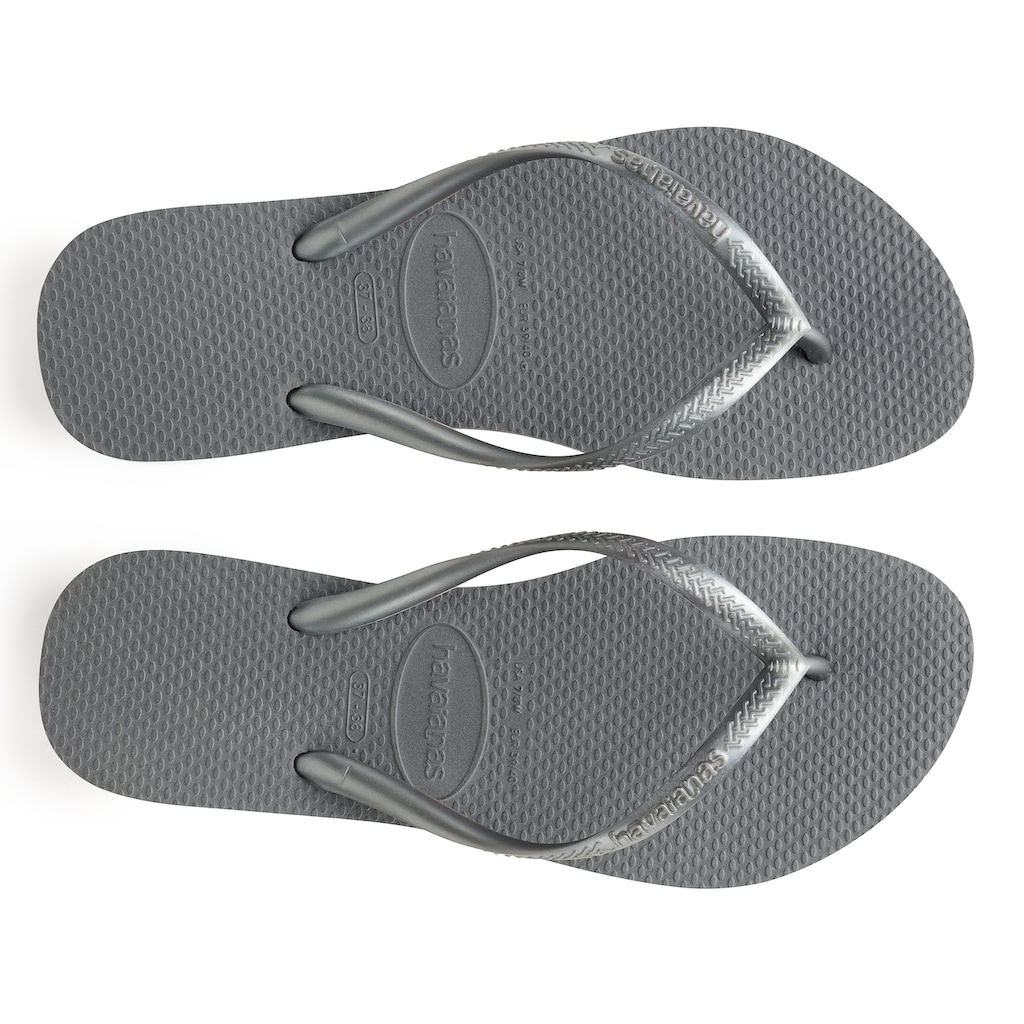 Havaianas Zehentrenner »Slim«, Sommerschuh, Schlappen, Poolsildes mit weichem Zehensteg