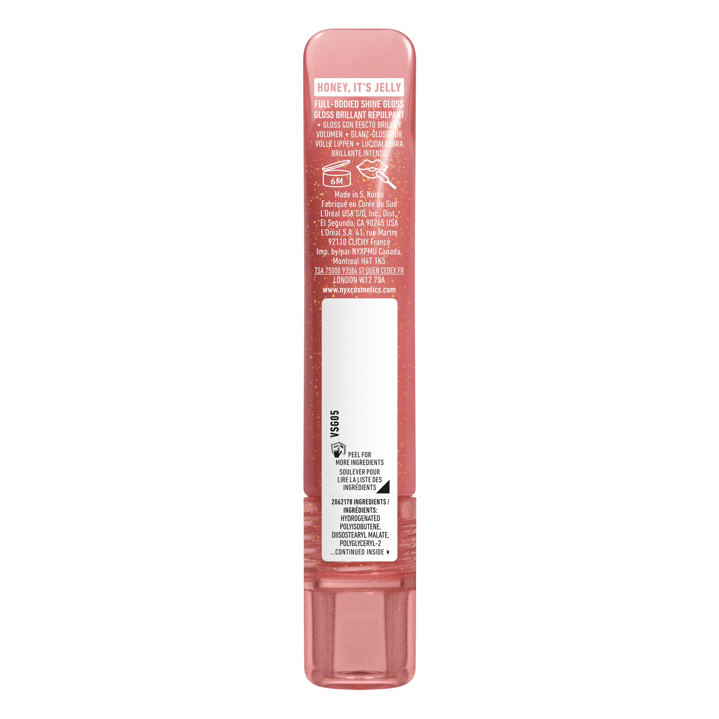 NYX PROFESSIONAL MAKEUP Lipgloss »JELLY JOB FULL BODIED SHINE GLOSS« no Filler -pflegender Gloss für optisch vollere Lippen