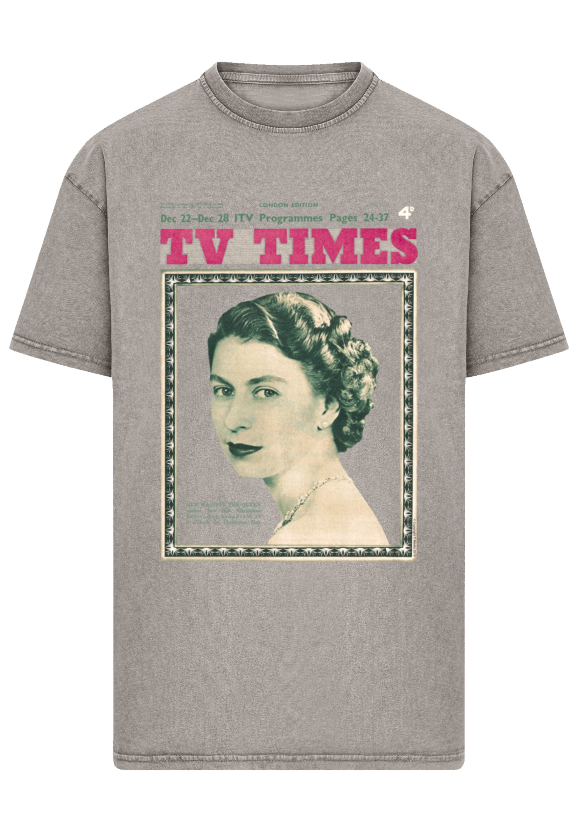 F4NT4STIC T-Shirt »TV Times Queen Elizabeth II 1957 Cover«, Premium Qualität