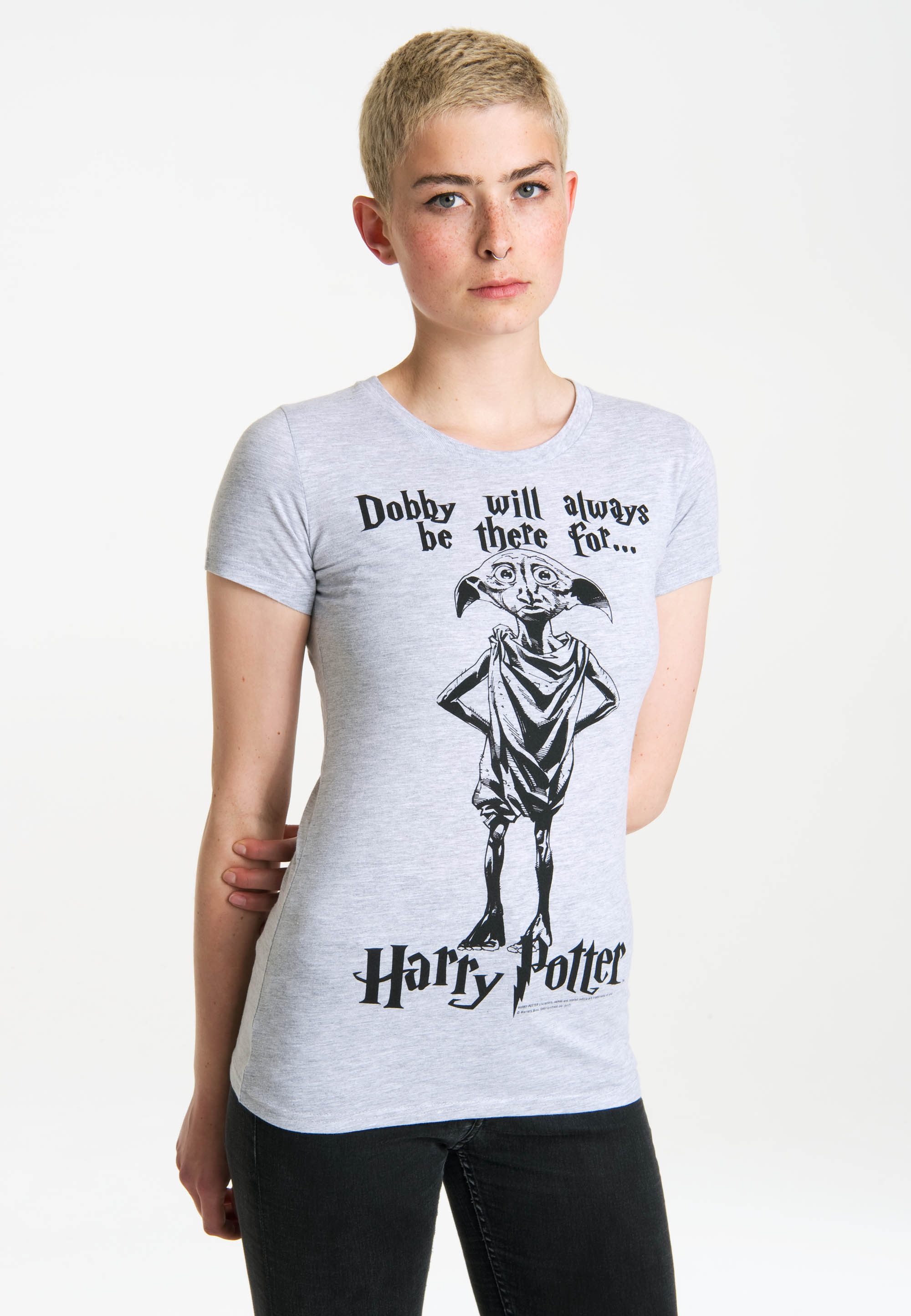 LOGOSHIRT T-Shirt »Dobby Will Always Be There For«, mit niedlichem Frontdruck