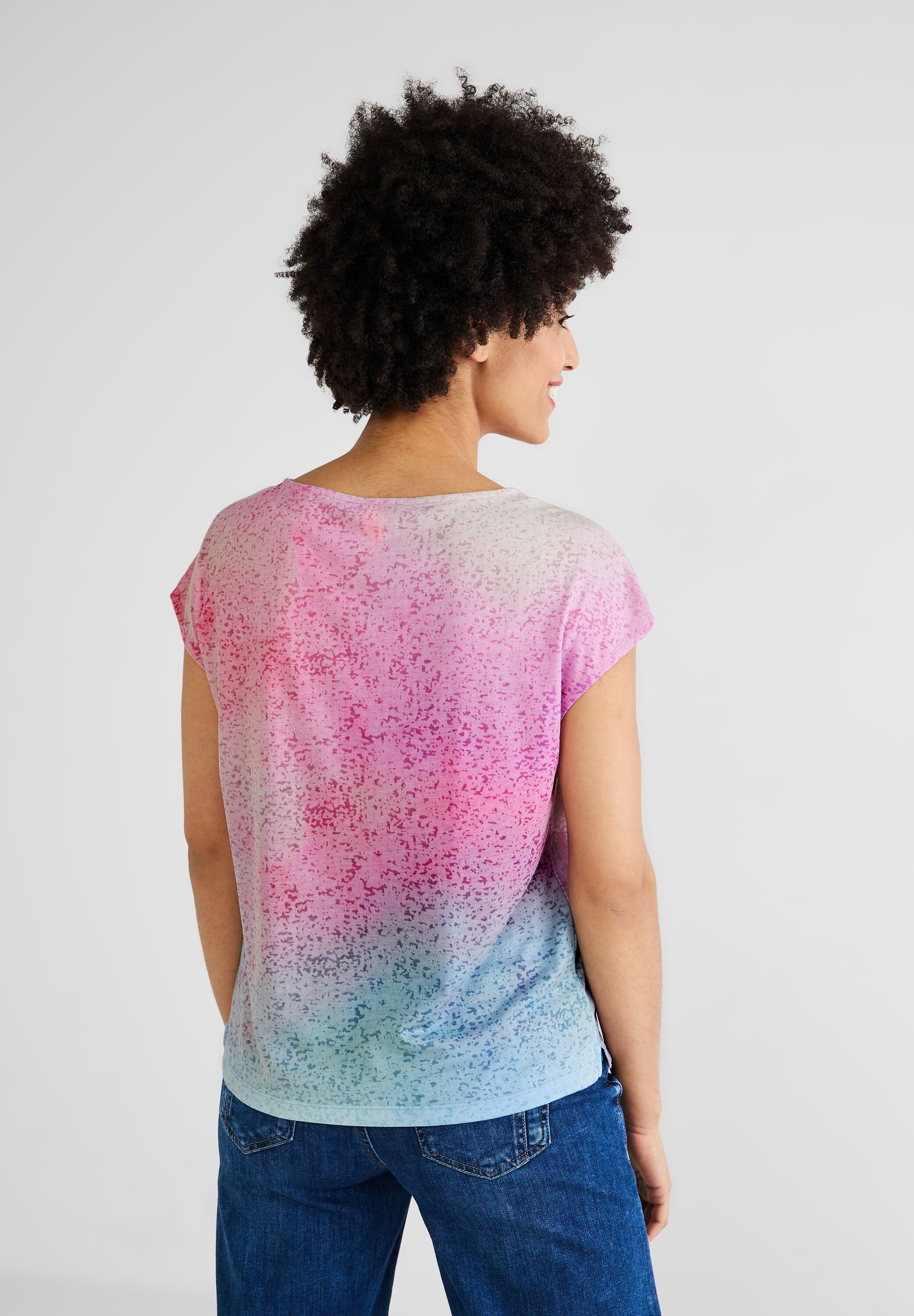 STREET ONE T-Shirt, mit Schriftzug aus Strasssteinen