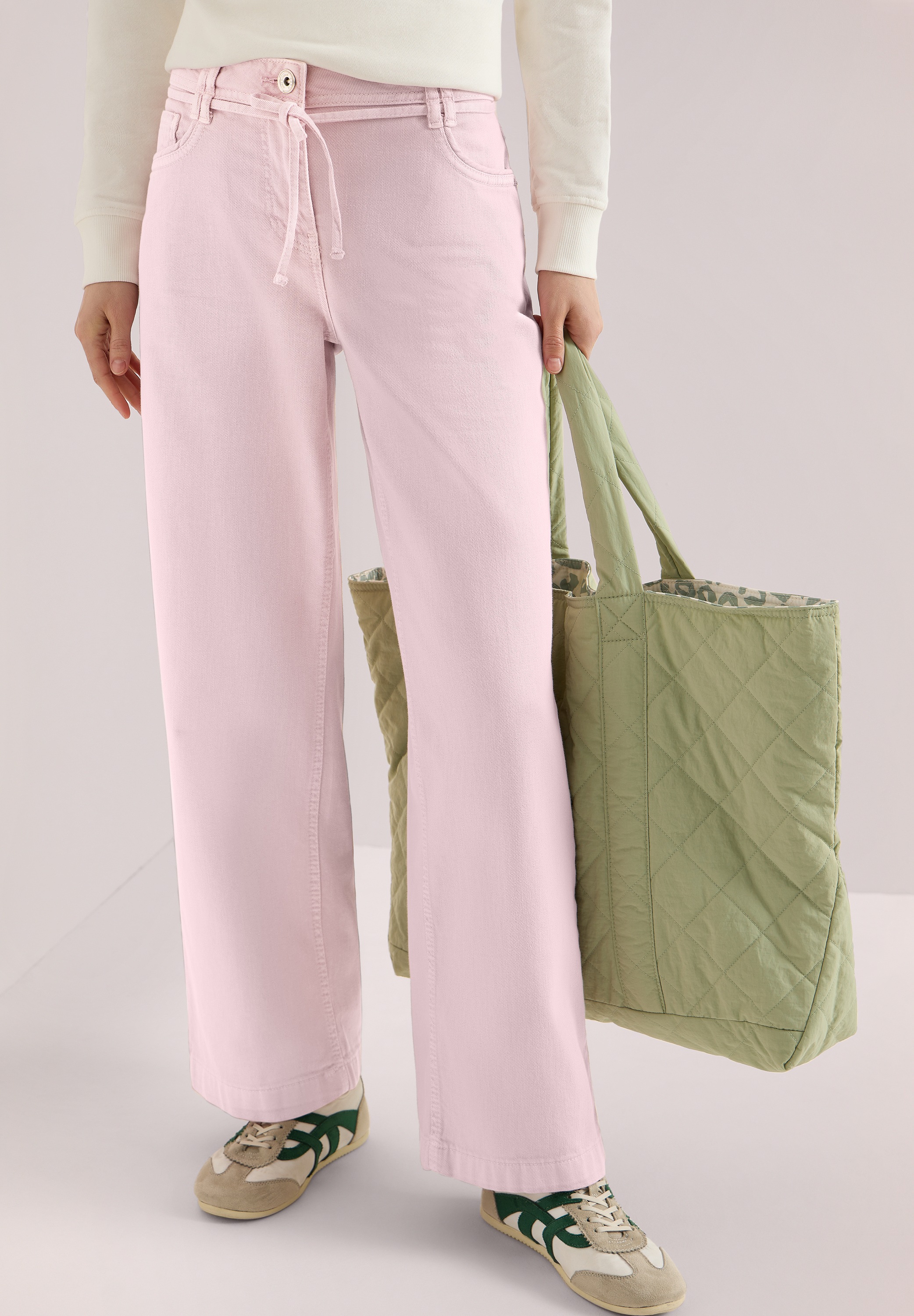 Loose-fit-Jeans CECIL, Damen, Gr. 32, Länge 28, light blush rose, Denim/Jeans, Obermaterial: 98% Baumwolle, 2% Elasthan. Futter: 52% Polyester, 48% Baumwolle, unifarben, loose fit lang, Jeans, im Five-Pocket Style 2