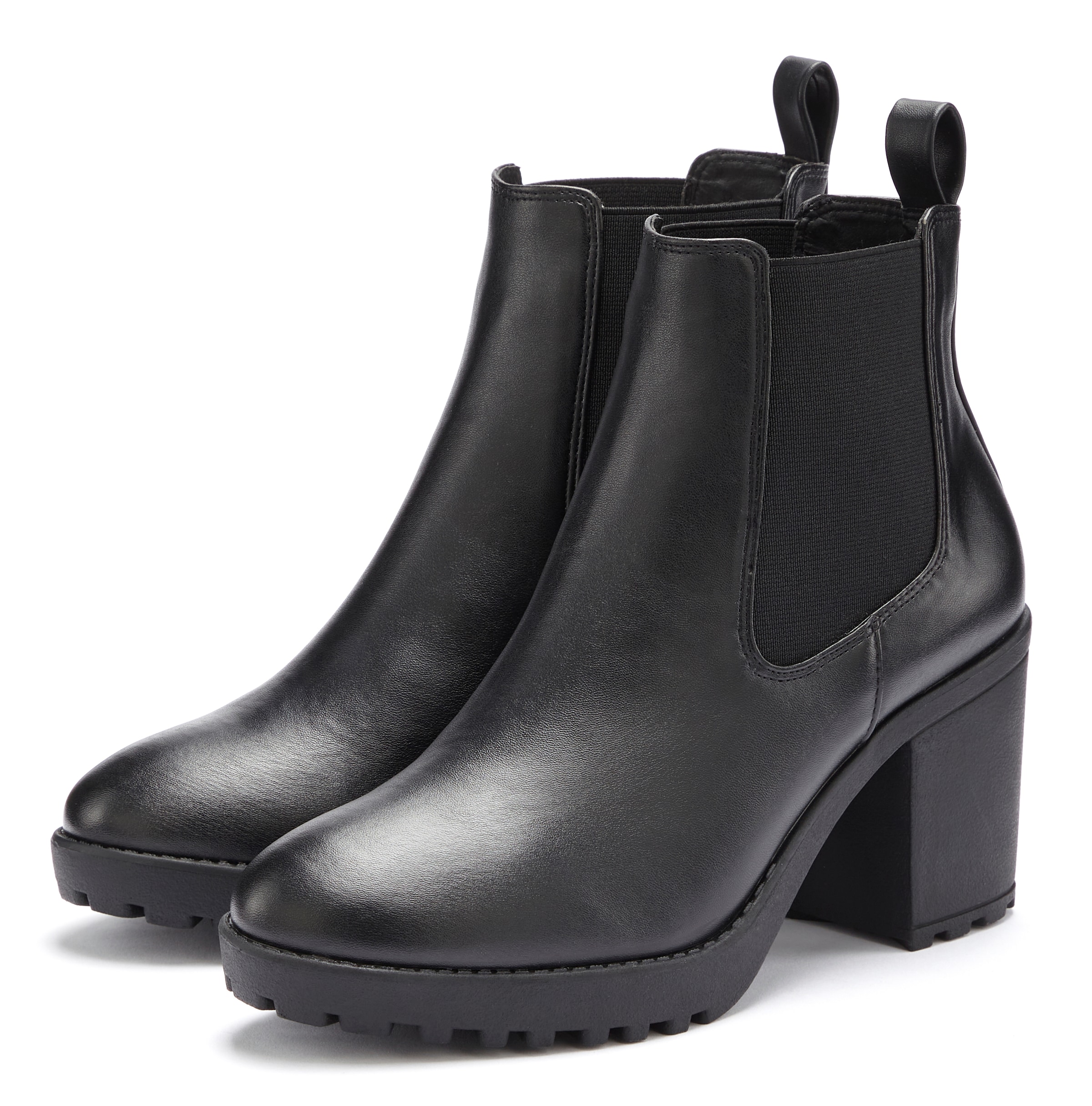 Black high heel chelsea boots online