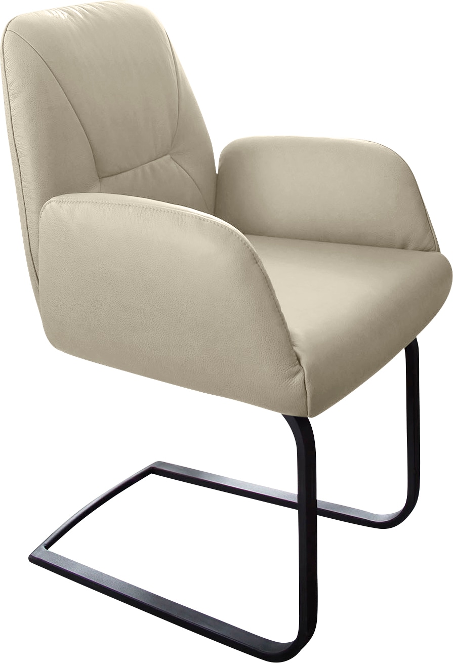 W.SCHILLIG Freischwinger »ole«, Longlife Xtra-Leder Z59, Gestell in Schwarz pulverbeschichtet