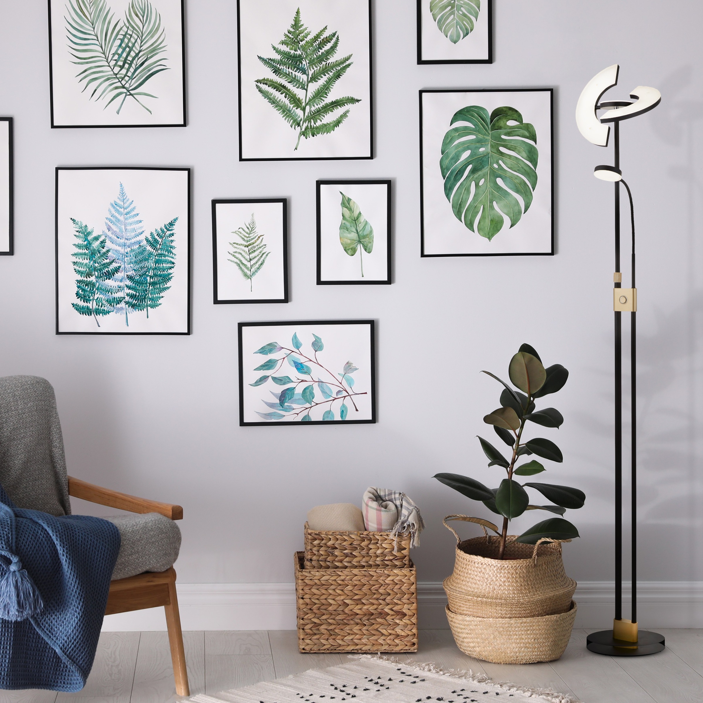 Searchlight Stehlampe »Gio Floor Lamp« LED-Modul 1 Stk. Warmweiß