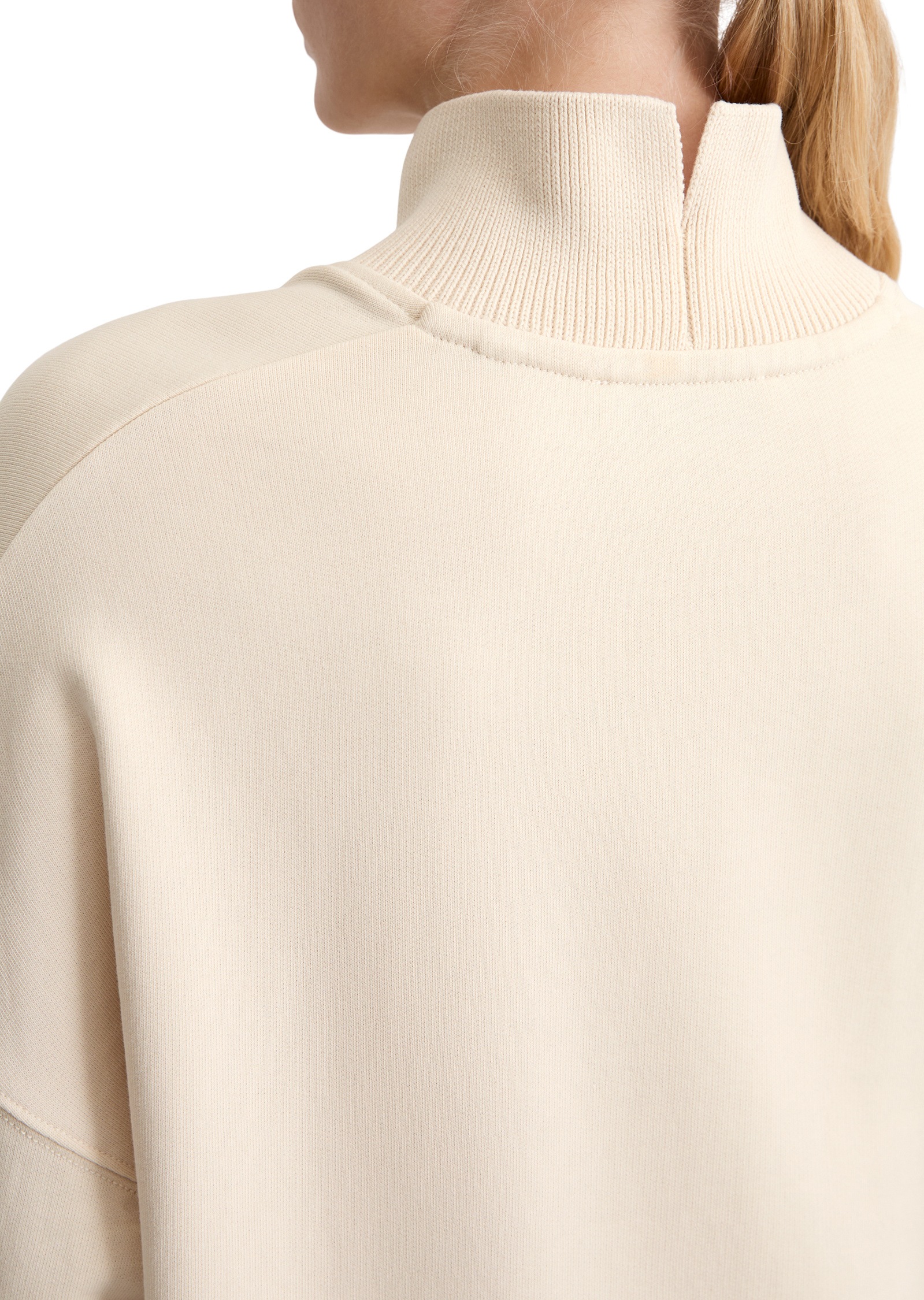 Marc O'Polo Sweatshirt »mit breitem Rippstrick-Bund«
