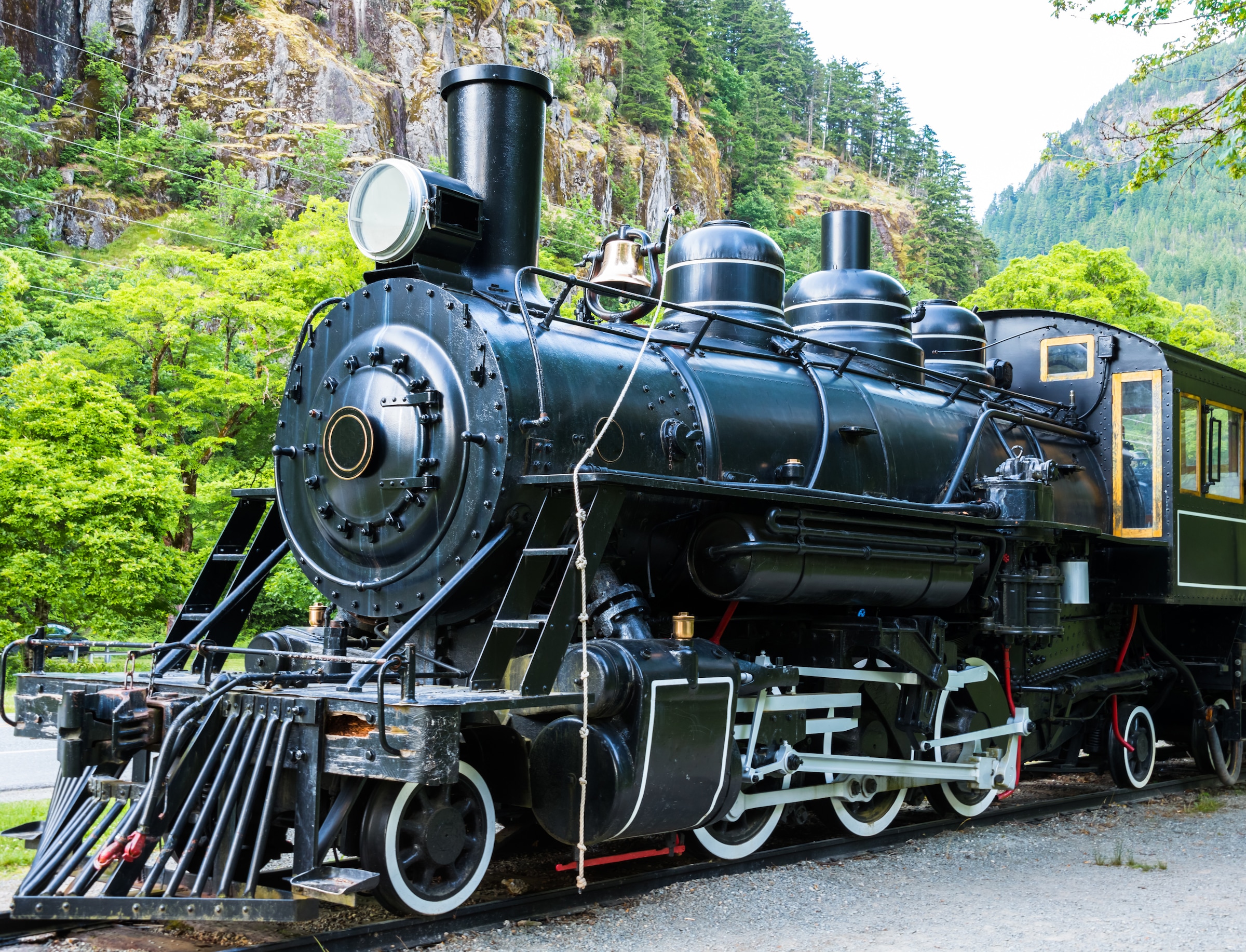 Papermoon Fototapete »Old Steam Locomotive« glatt