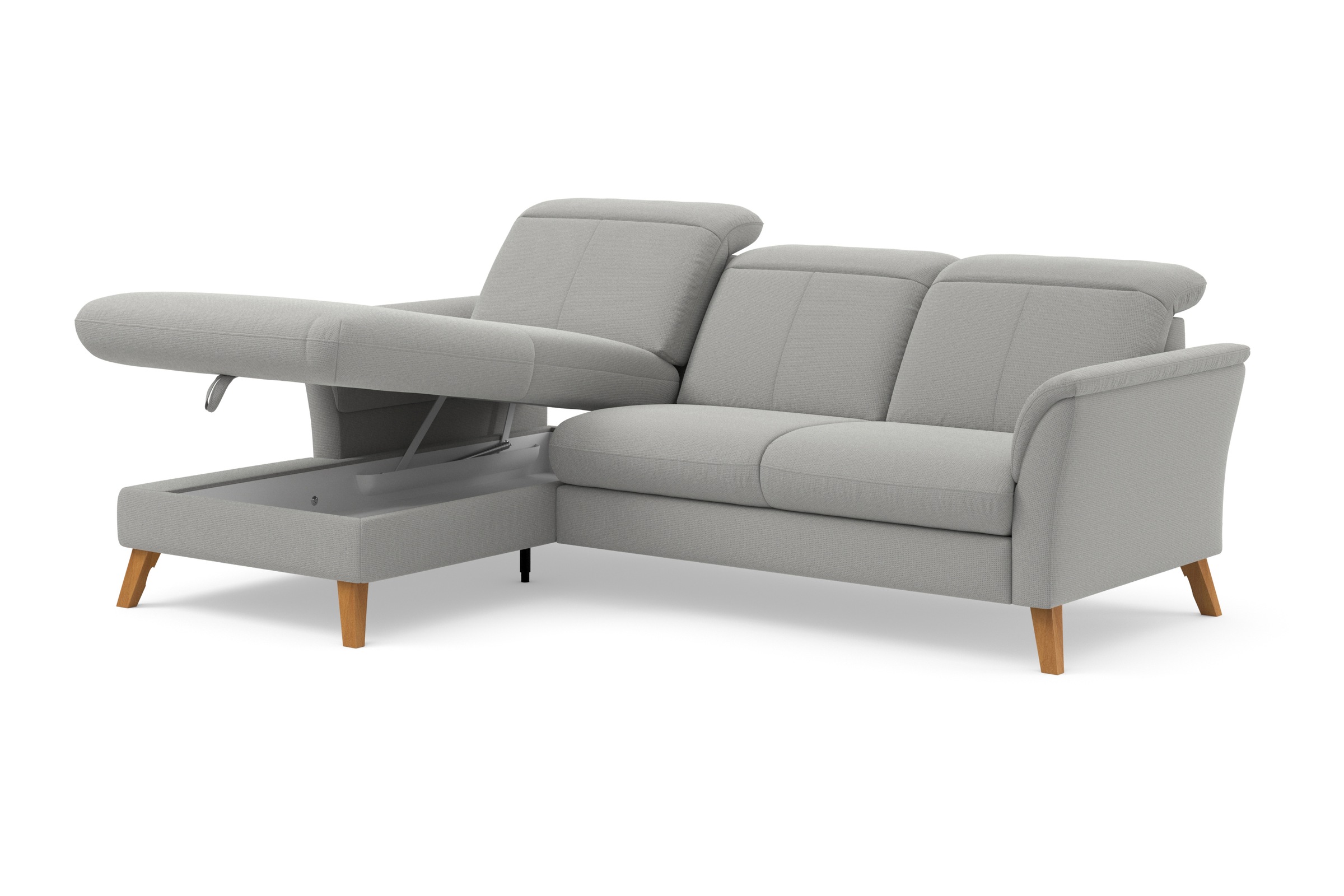 sit&more Ecksofa »Romero L-Form«, wahlweise mit oder ohne Relax-Funktion, Bettfunktion, Bettkasten