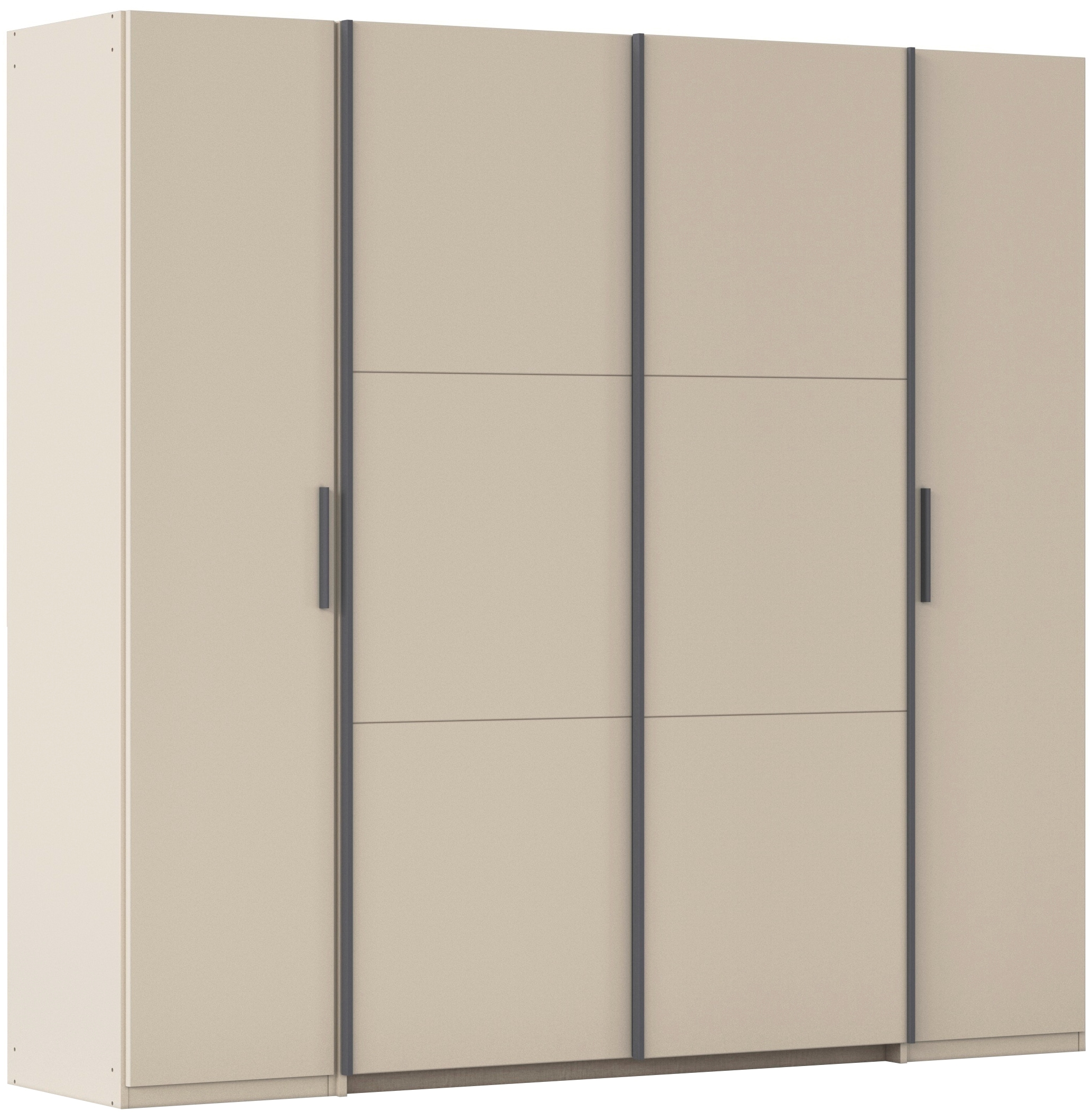 rauch Schwebetürenschrank "Kleiderschrank Drehtürenschrank Schrank Garderobe KRONACH" in 3 Ausstattungen BASIC/CLASSIC/PREMIUM, Breiten 225/268/311/354 cm, mit Dreh- und Schwebetüren und vielen Einlegeböden MADE IN GERMANY