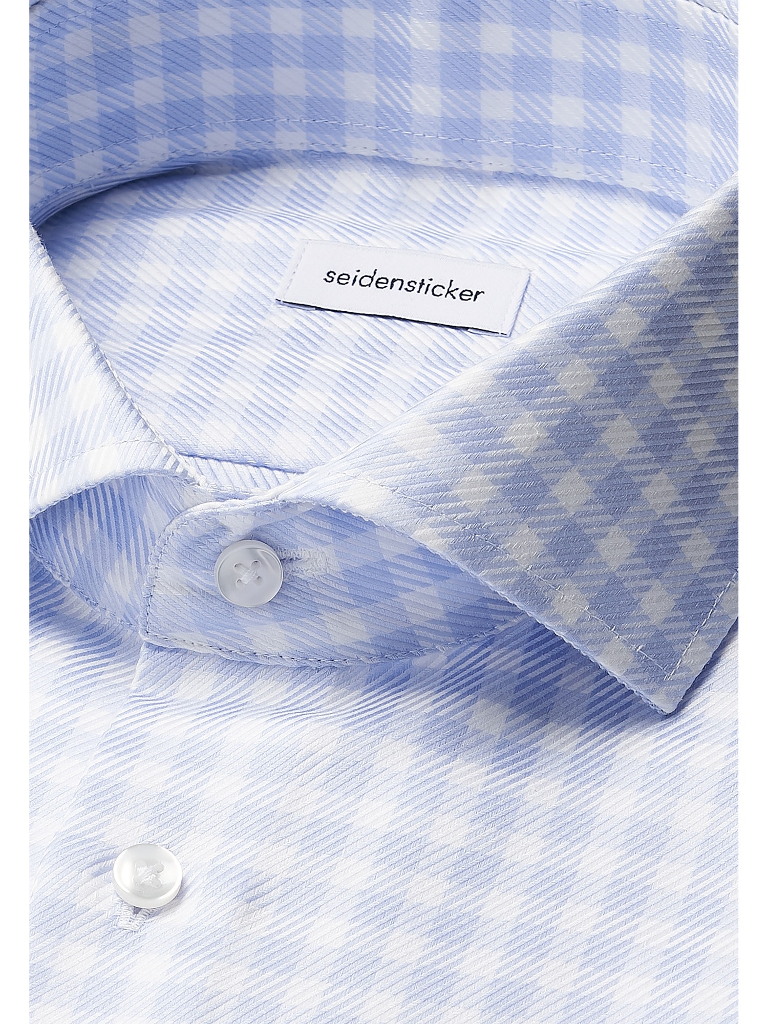 seidensticker Businesshemd »Schwarze Rose«, Shaped 1/1 Kentkragen Karo