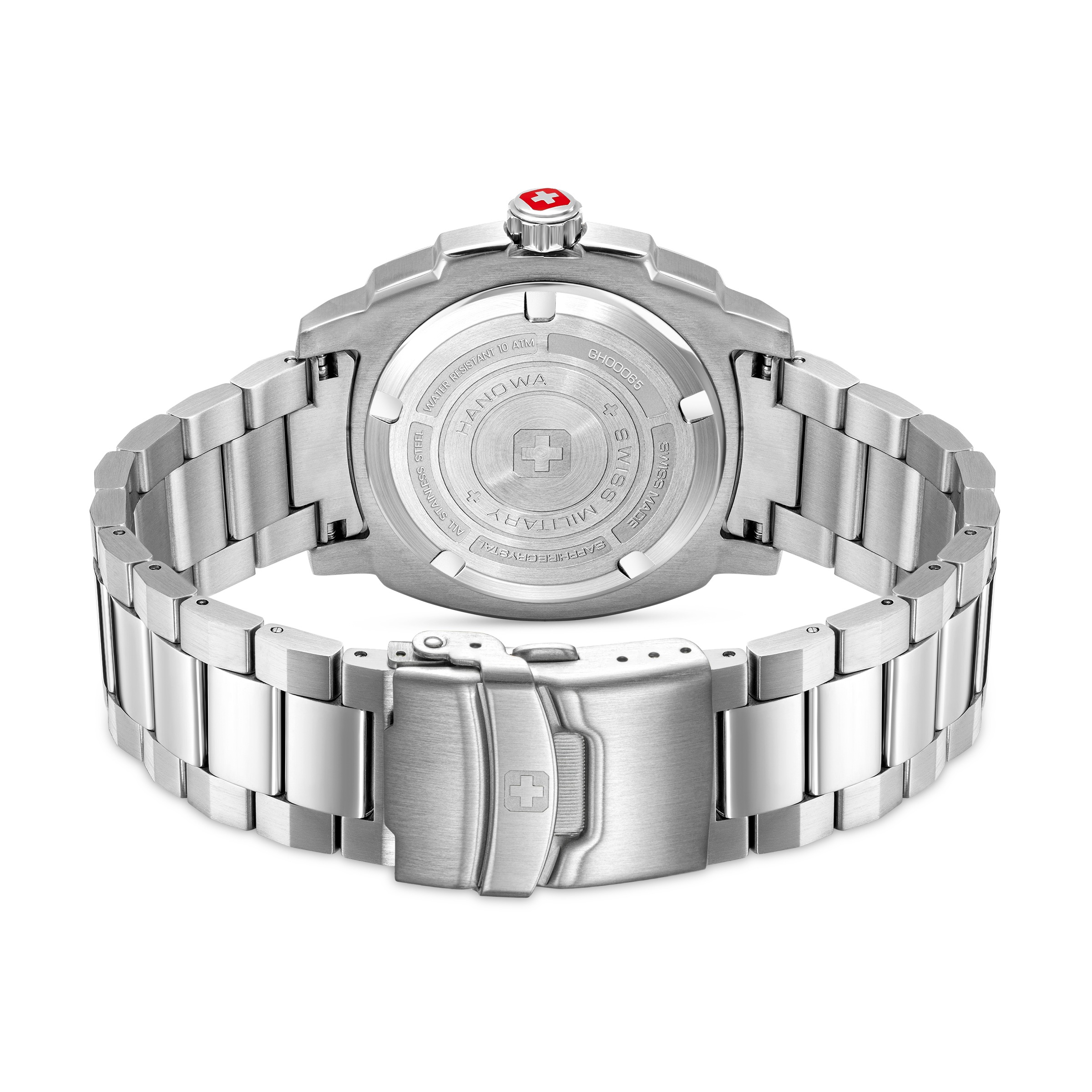 Swiss Military Hanowa Quarzuhr »Sirius« Armbanduhr, Herrenuhr, Swiss Made, Edelstahlarmband, analog, Tag