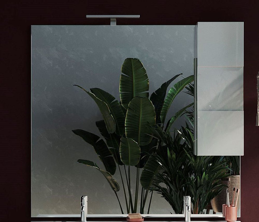 welltime Spiegelschrank »Dama«, Badspiegelschrank mit 1 Tür, inkl.  Beleuchtung LED, Breite 120 | BAUR